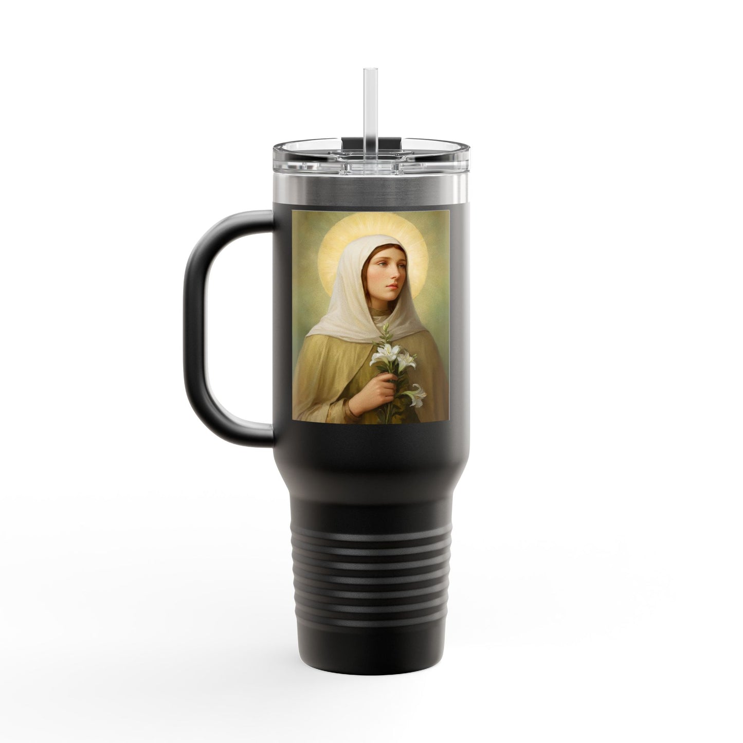 St.Ada Insulated Travel Mug - Perfect for Nature Lovers, Faith, Spiritual Gifts 40oz