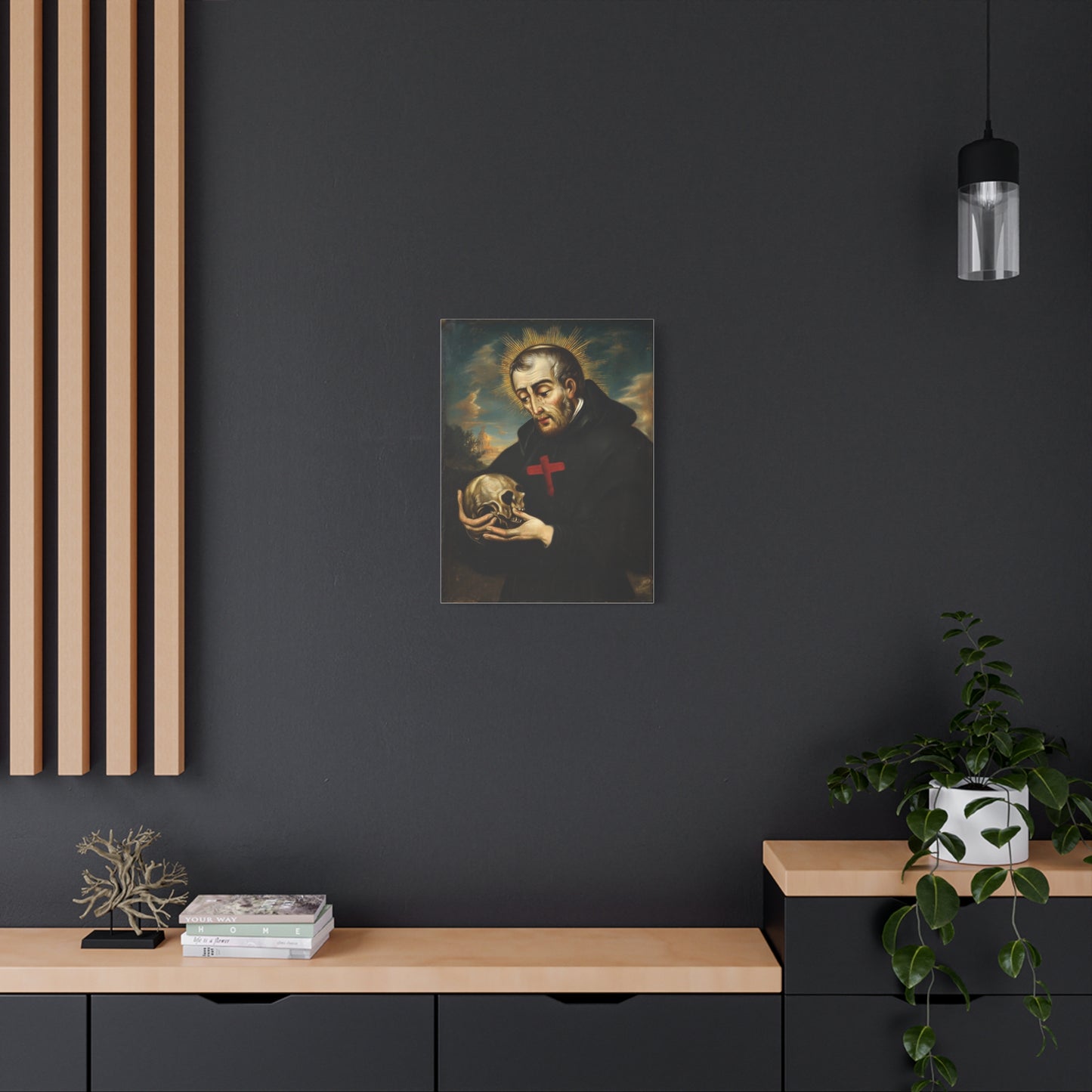 St. Camillus de Lellis Catholic Canvas Wall Art, Christian Decor