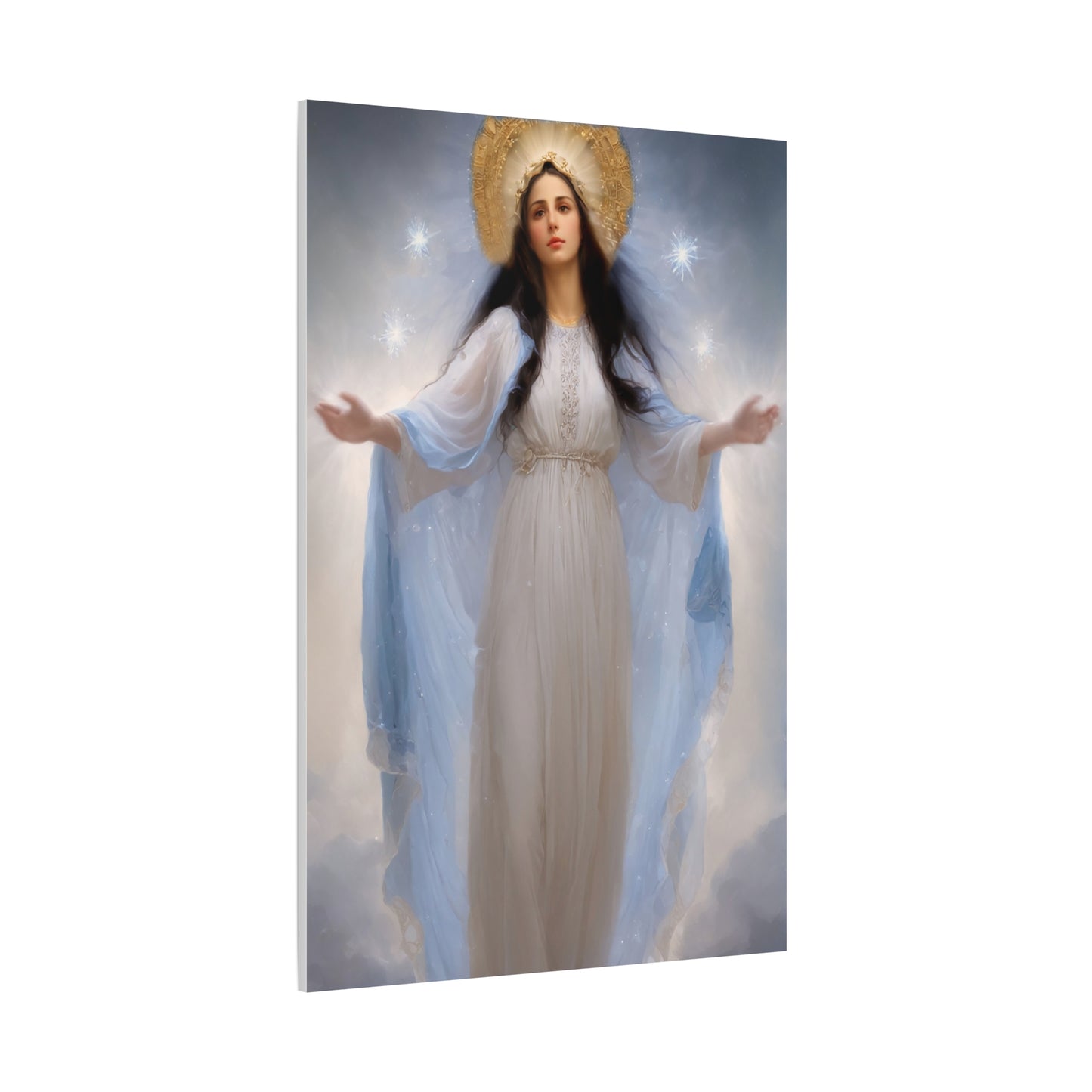 Ready to Hang - Our Lady of Stars Virgin Mary Catholic Canvas Wall Art, Christian Decor