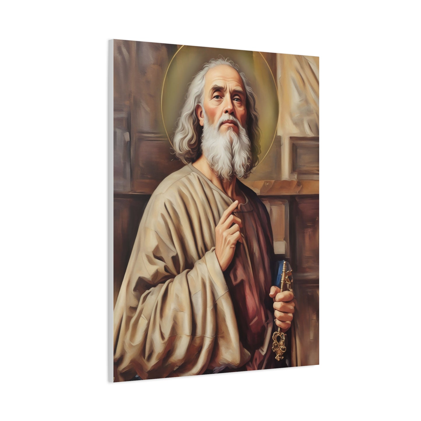 Ready to Hang - St. Peter the Apostle Catholic Canvas Wall Art, Christian Decor
