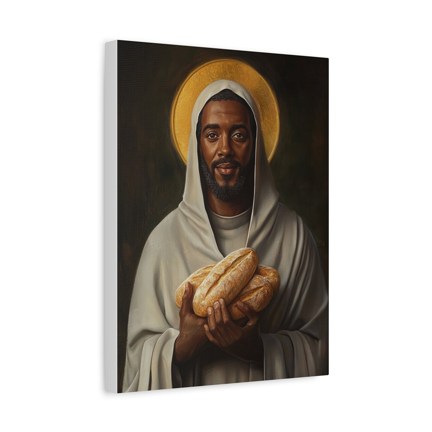 Benedict the Moor Canvas Print, Catholic Decor Wall, Gift Religious Christian