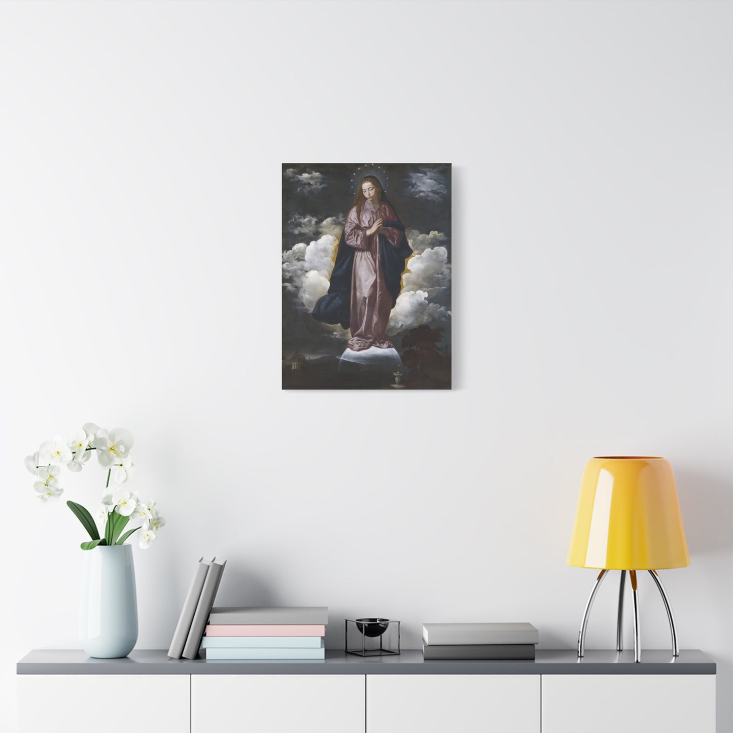 Ready To Hang - Mary Immaculate Conception Catholic Canvas Wall Art, Christian Decor