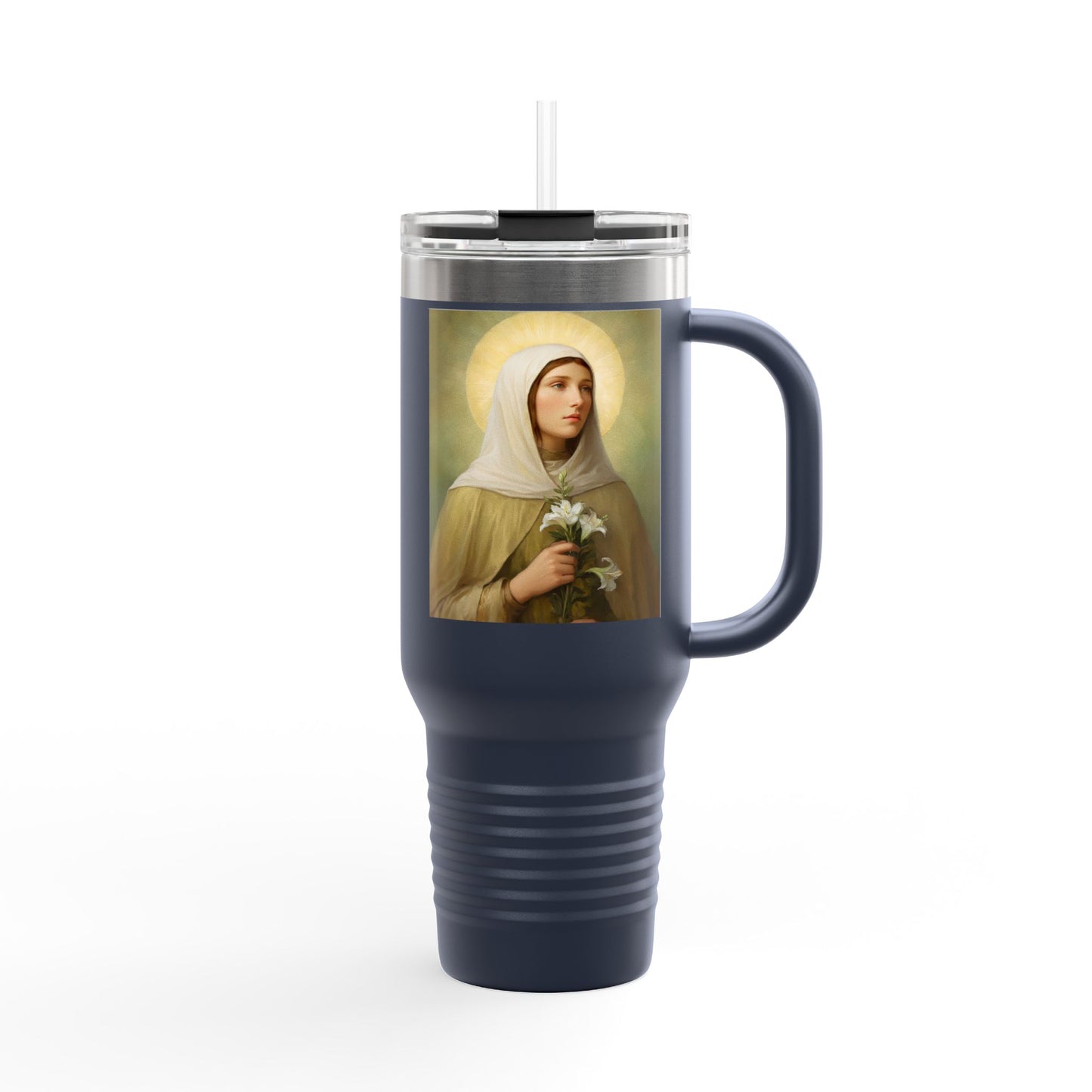 St.Ada Insulated Travel Mug - Perfect for Nature Lovers, Faith, Spiritual Gifts 40oz