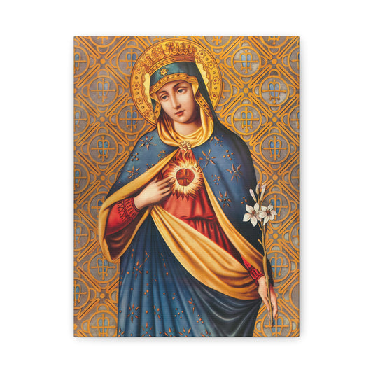 Ready to Hang - Immaculate Conception Mother Mary Catholic Canvas Wall Art, Christian Decor