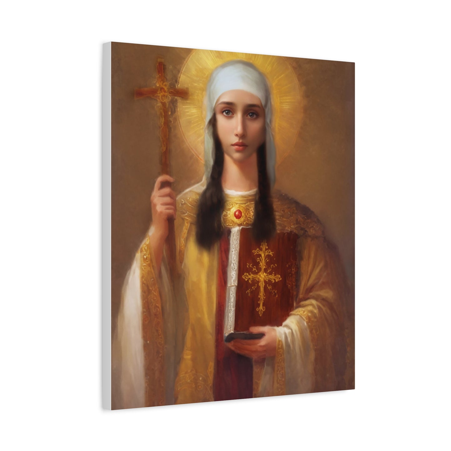 Ready to Hang - St. Nina of Georgia Religious Canvas Wall Art, Christian Decor