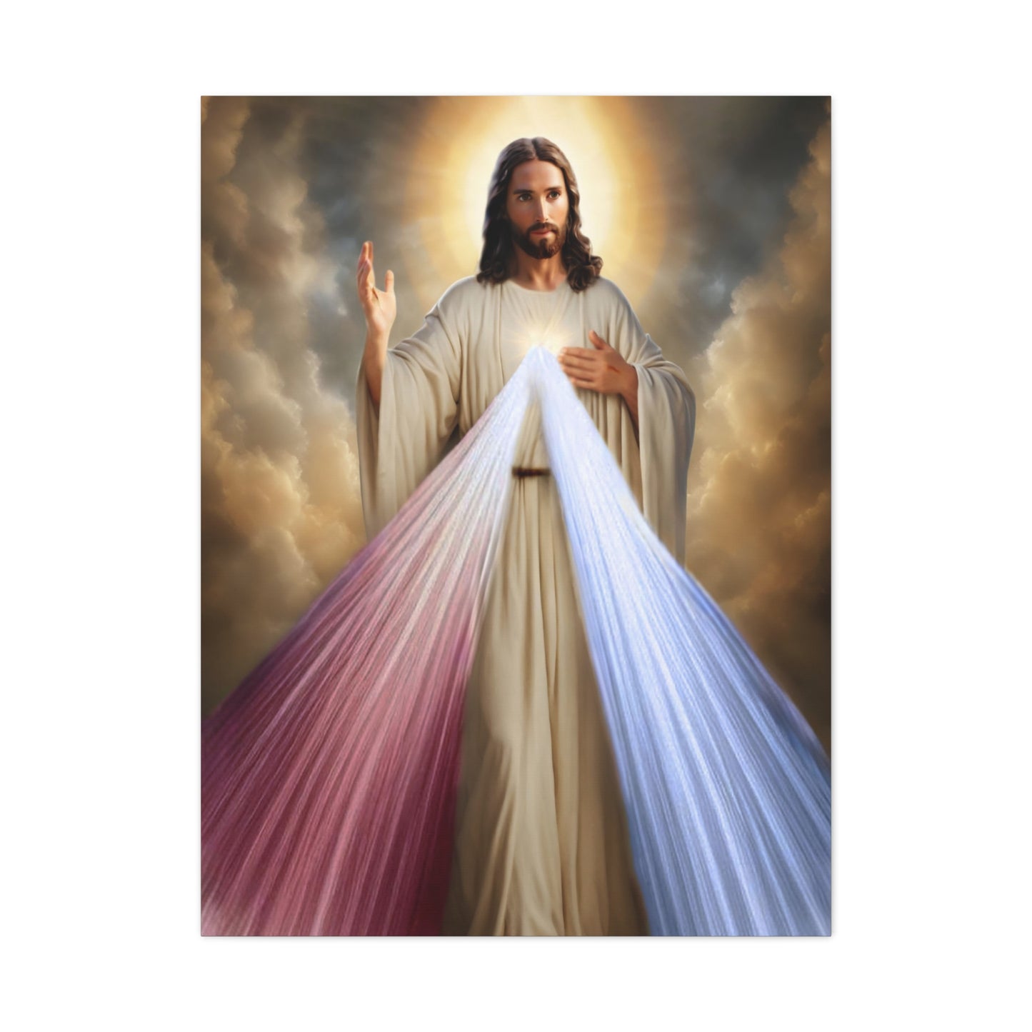 Jesus Divine Mercy Catholic Canvas Wall Art, Christian Decor