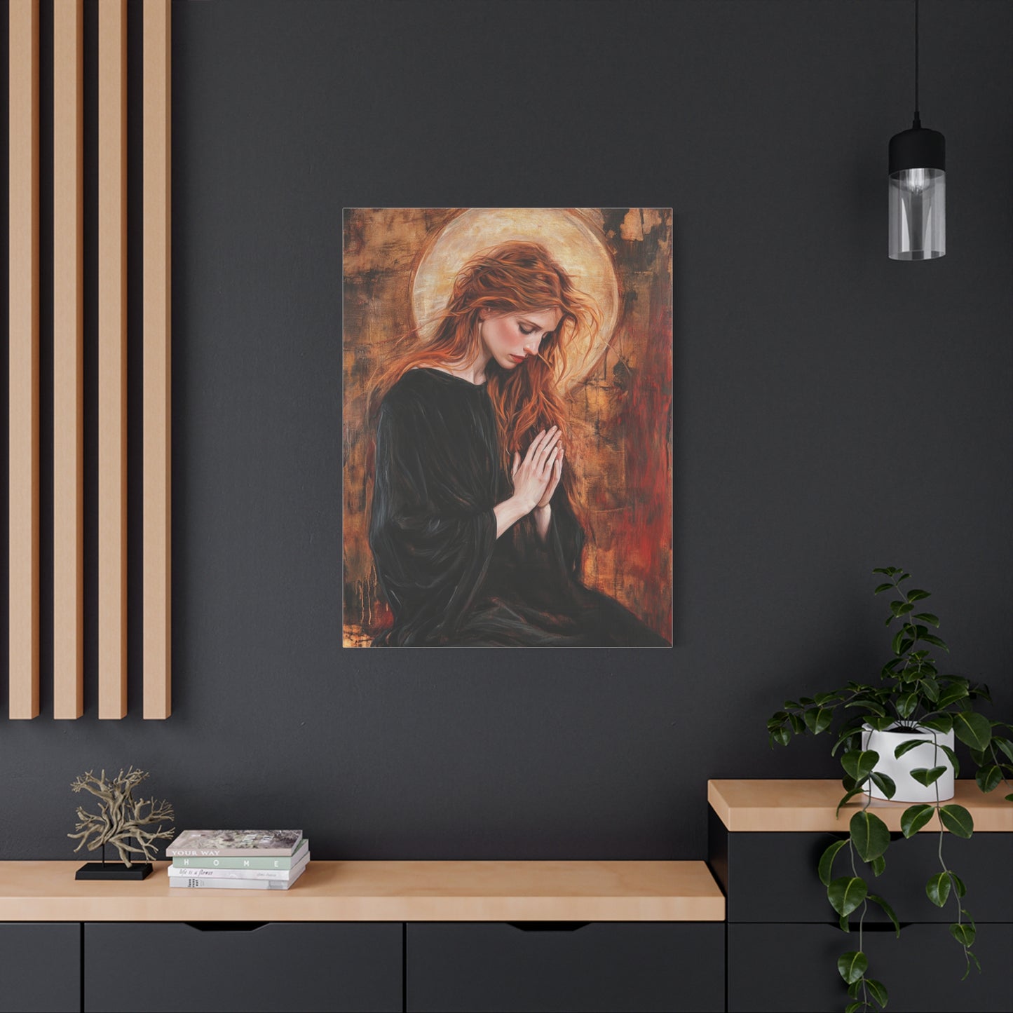 St. Mary Magdalene Catholic Canvas Wall Art, Christian Decor