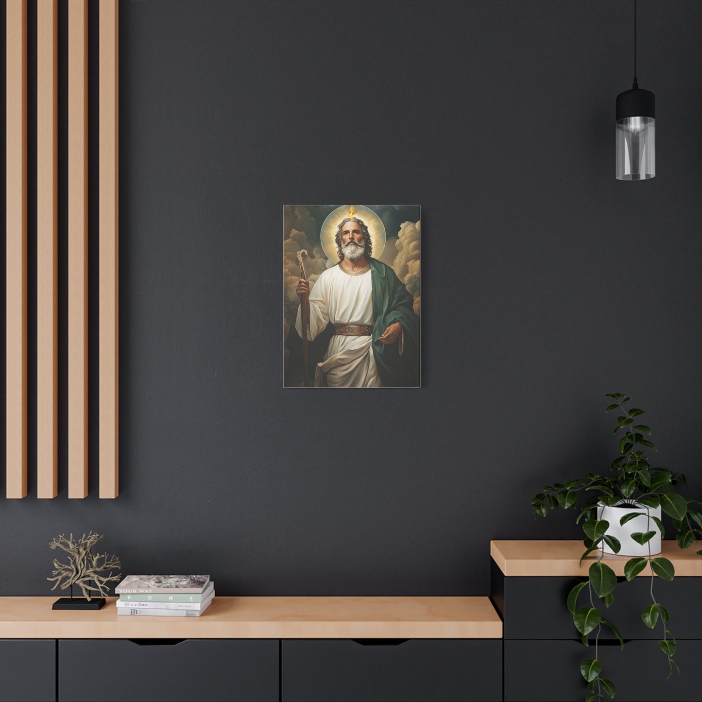 St. Jude Thaddeus Catholic Canvas Wall Art, Christian Decor