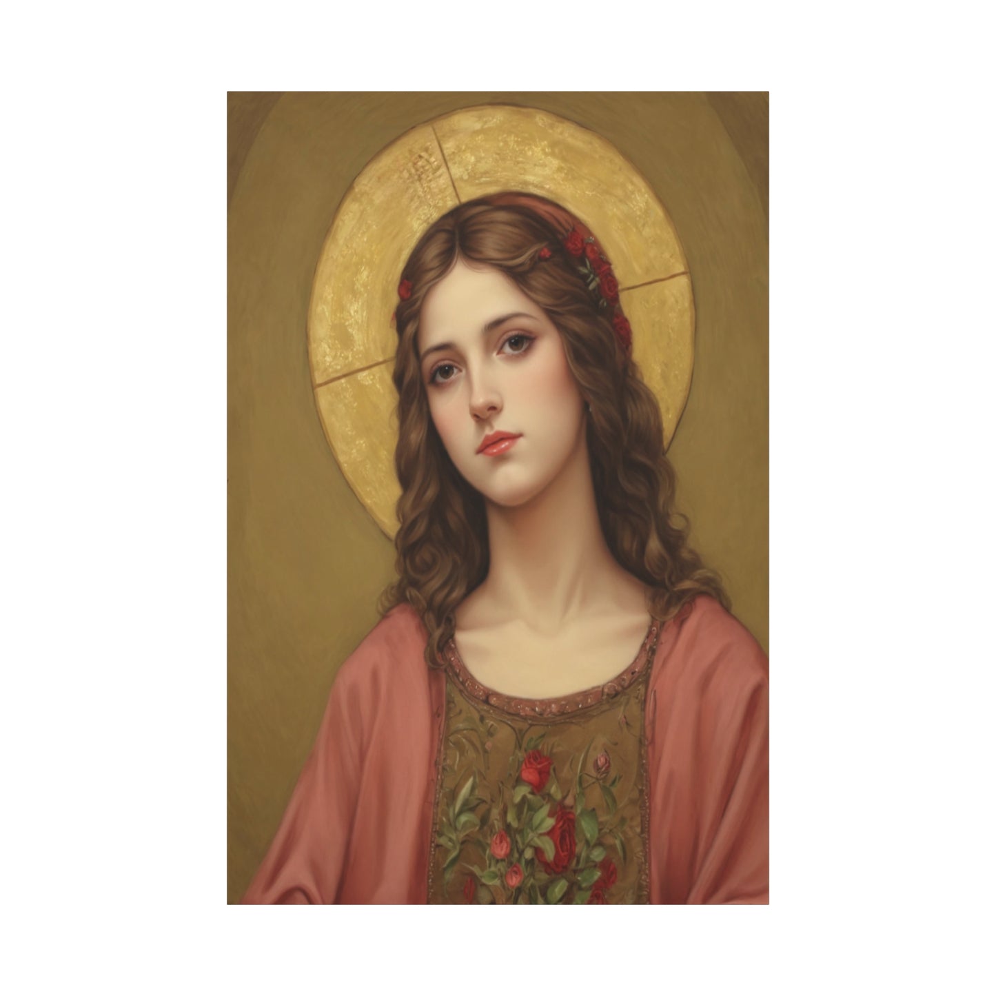 St. Eulalia of Merida Catholic Canvas Wall Art, Christian Decor