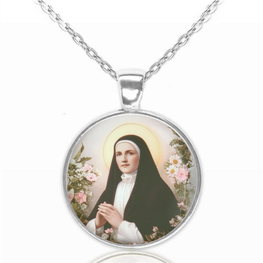 St. Bernadette Christian Jewelry Necklace Pendant Medal