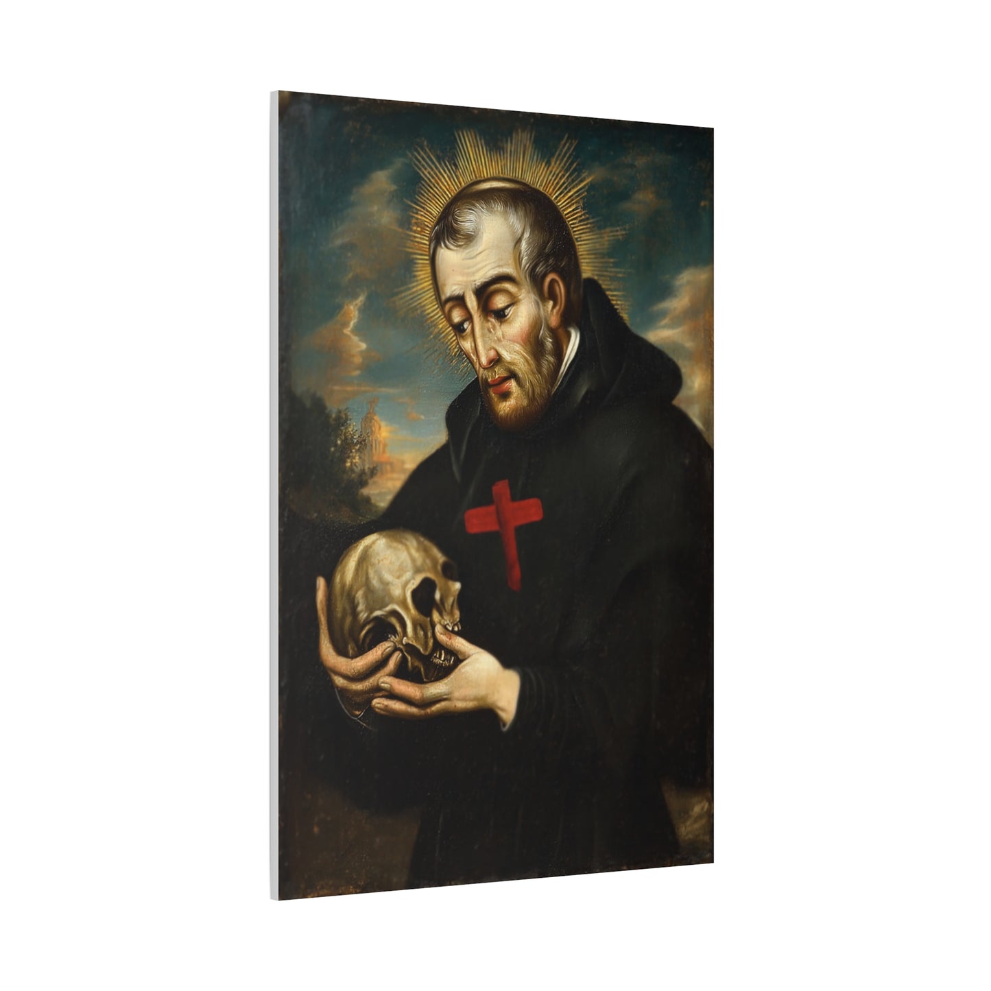 St. Camillus de Lellis Catholic Canvas Wall Art, Christian Decor