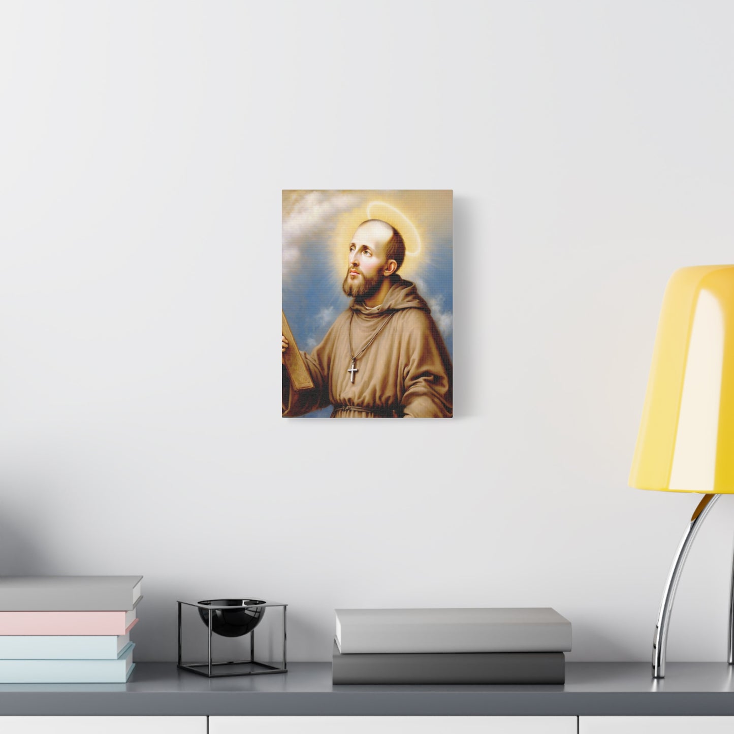 St. Francis de Sales Catholic Canvas Wall Art, Christian Decor