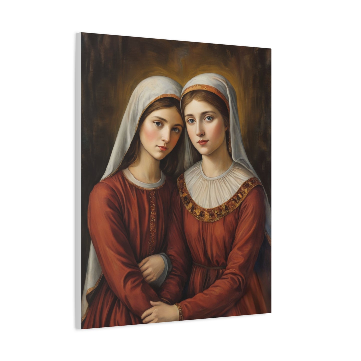 Ready to Hang - Sts. Perpetua and Felicity Catholic Canvas Wall Art, Christian Decor