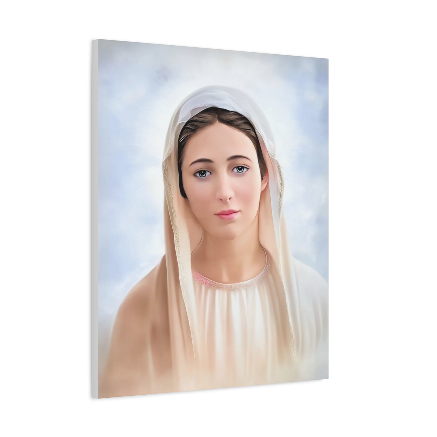 Our Lady Mary Medjugorje Catholic Canvas Wall Art, Christian Decor