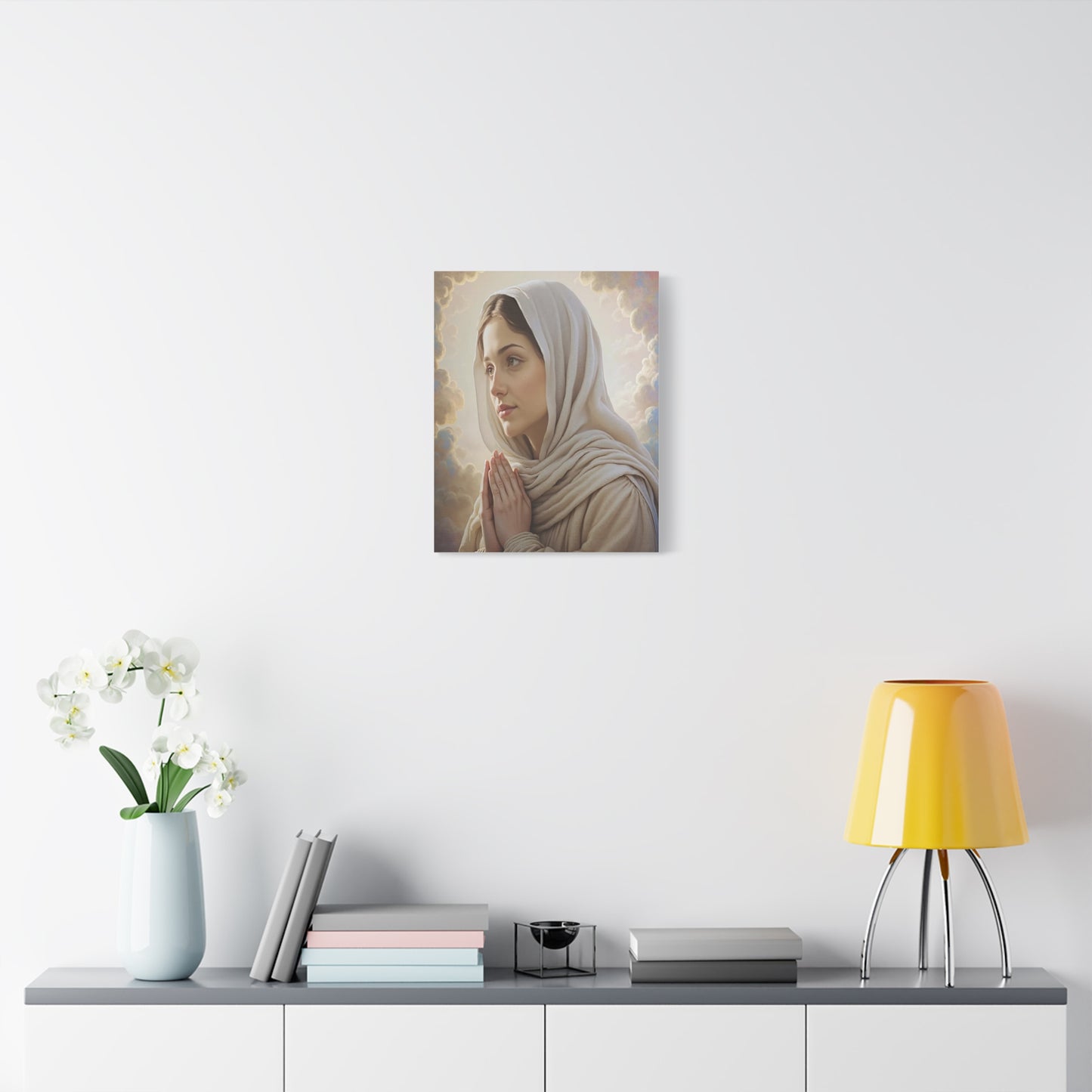 St. Bernadette Canvas Print, Catholic Decor Wall, Gift Religious Christian