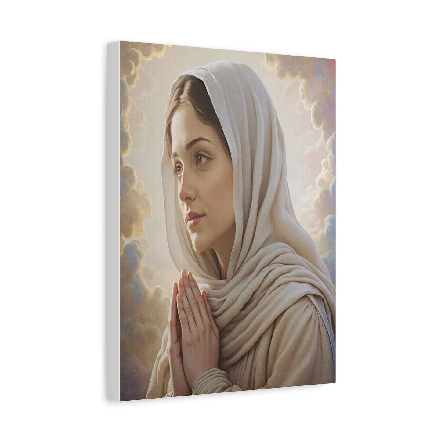 St. Bernadette Canvas Print, Catholic Decor Wall, Gift Religious Christian
