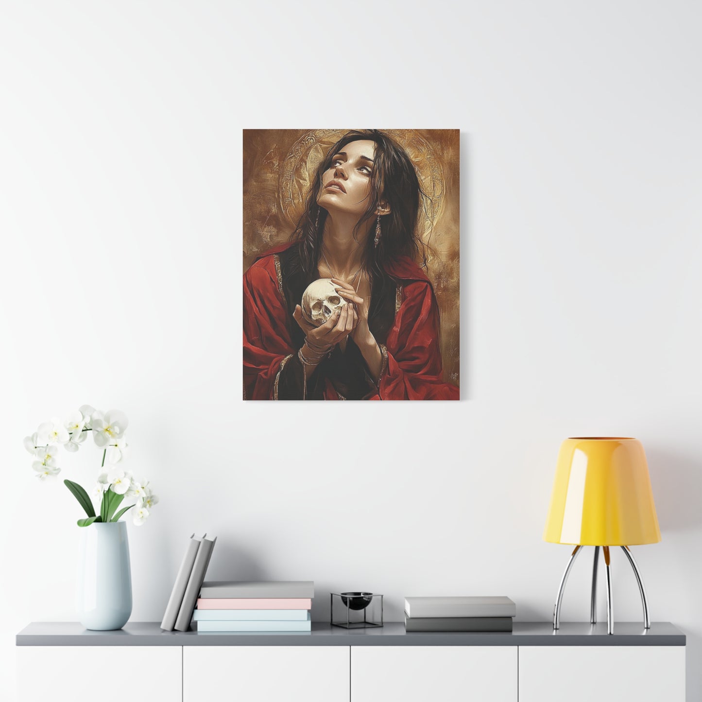 St. Mary Magdalene Catholic Canvas Wall Art, Christian Decor