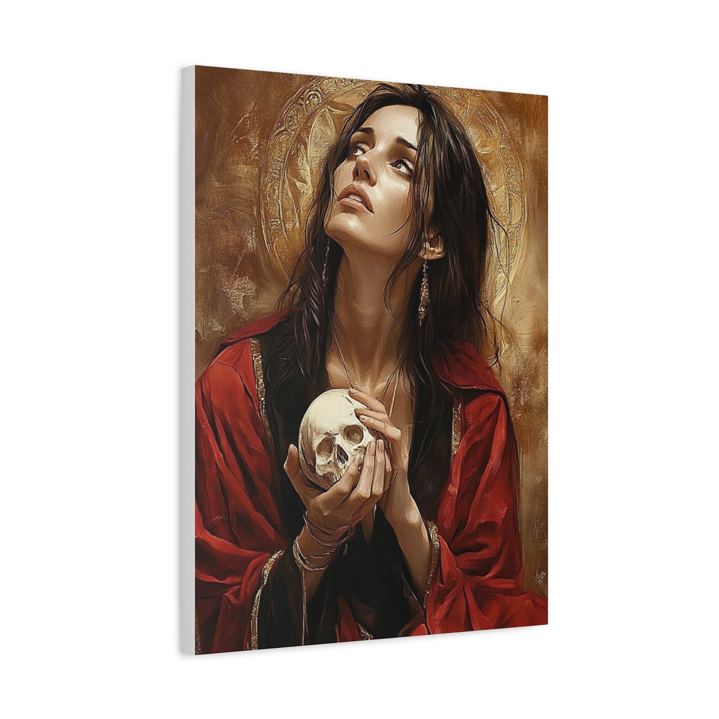 St. Mary Magdalene Catholic Canvas Wall Art, Christian Decor