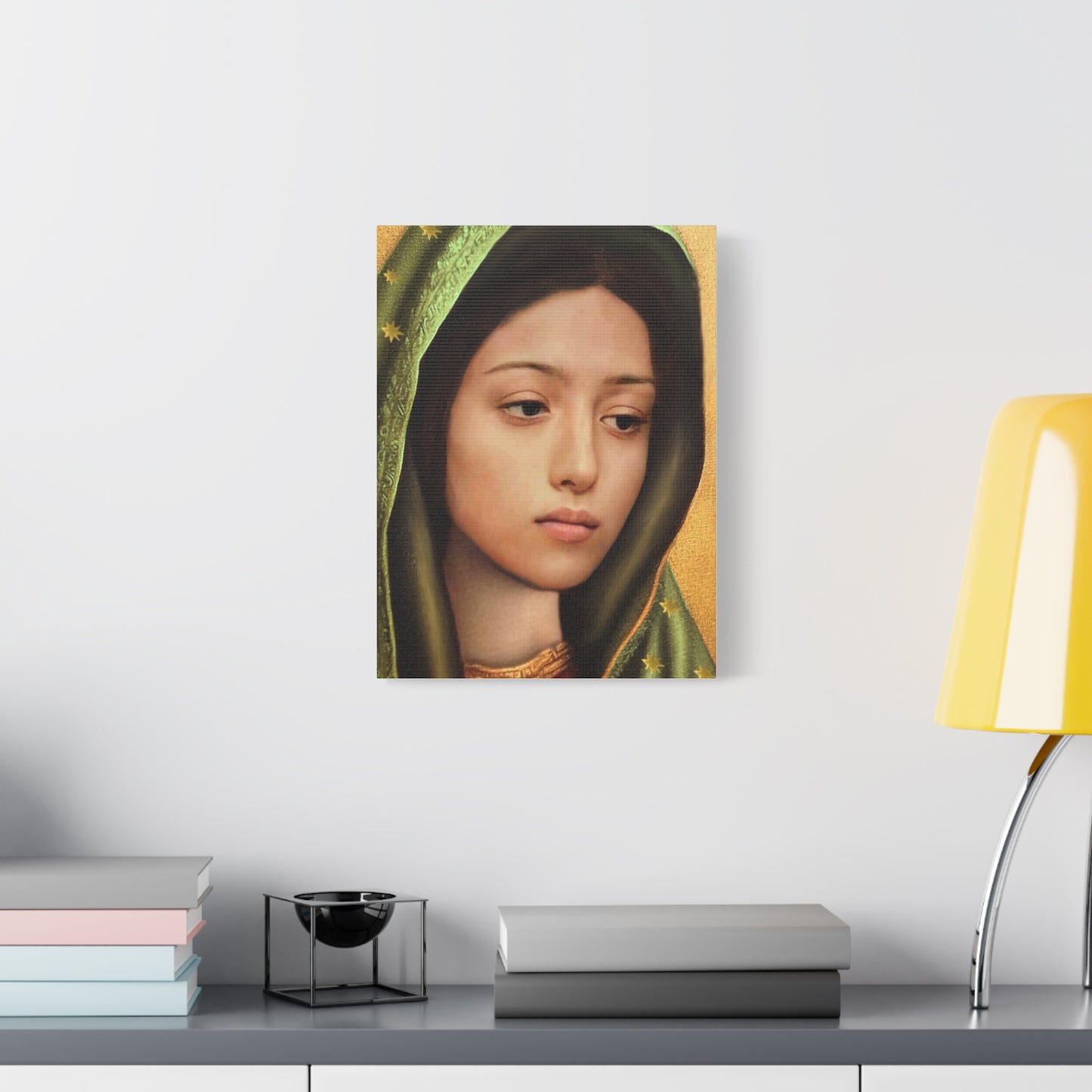 Our Lady of Guadalupe Mary Catholic Canvas Wall Art, Christian Decor