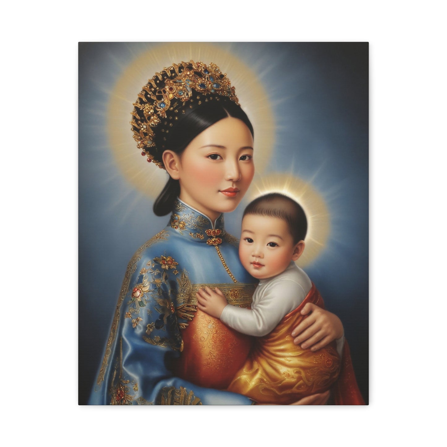Our Lady of China Virgin Mary Catholic Canvas Wall Art, Christian Decor