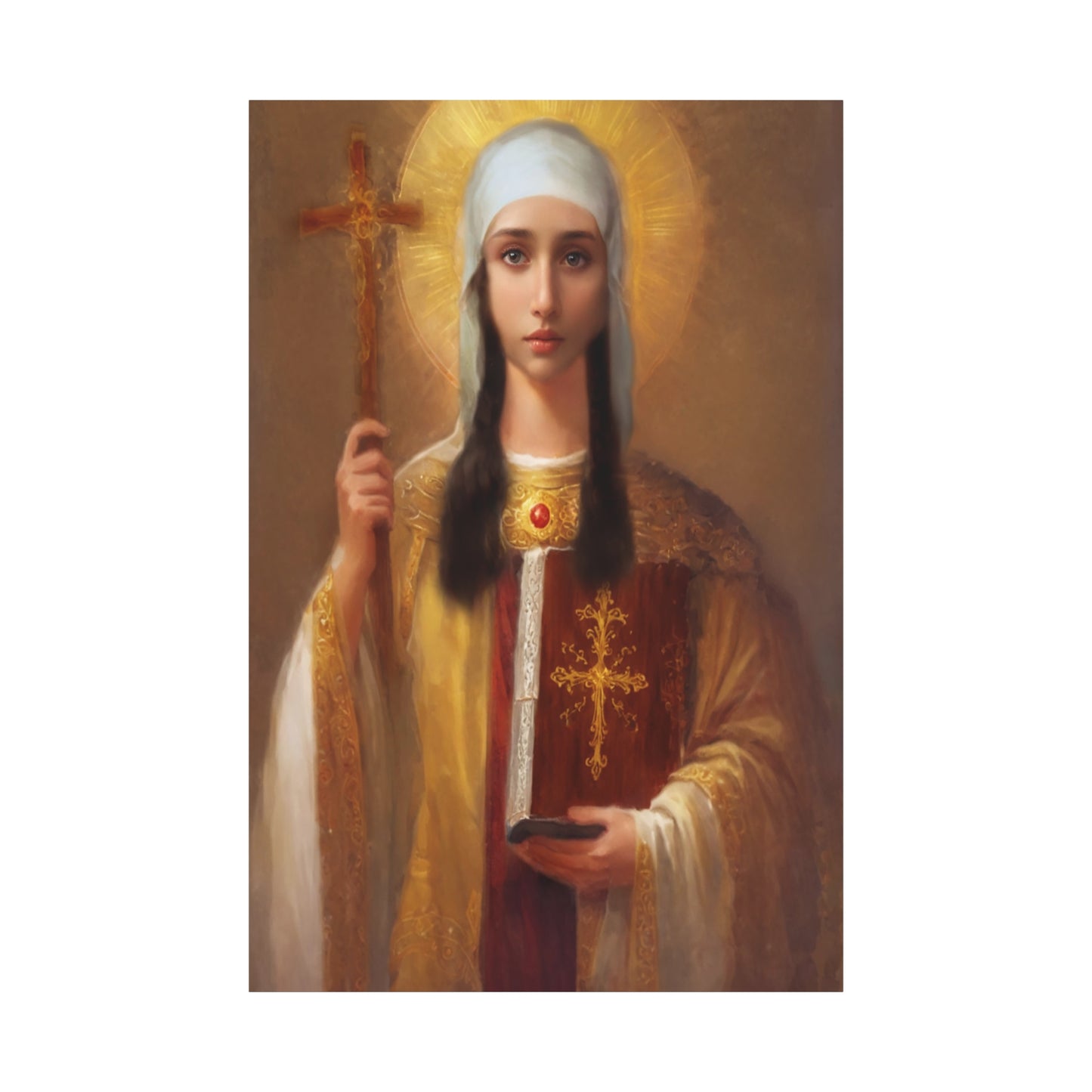 Ready to Hang - St. Nina of Georgia Religious Canvas Wall Art, Christian Decor