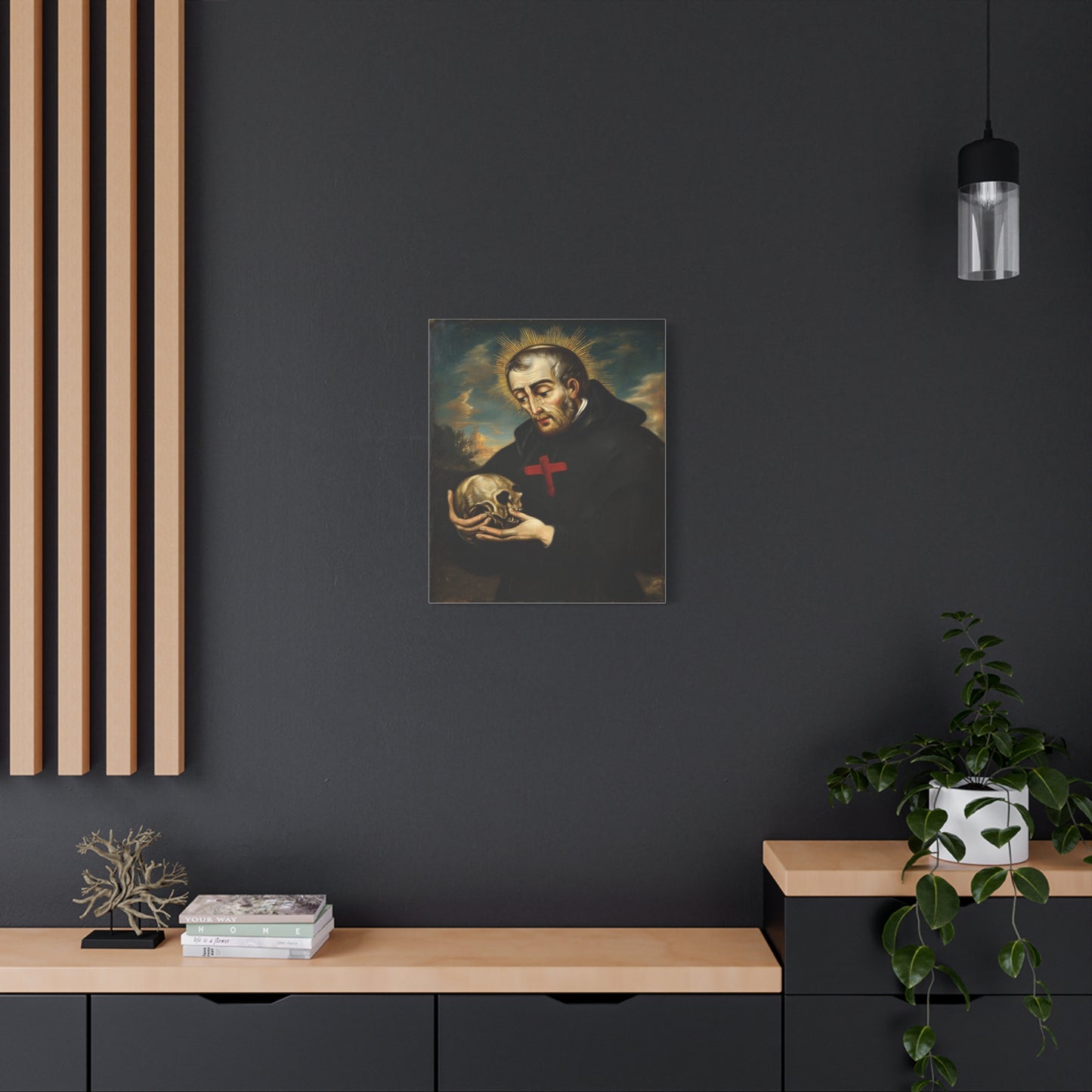 St. Camillus de Lellis Catholic Canvas Wall Art, Christian Decor