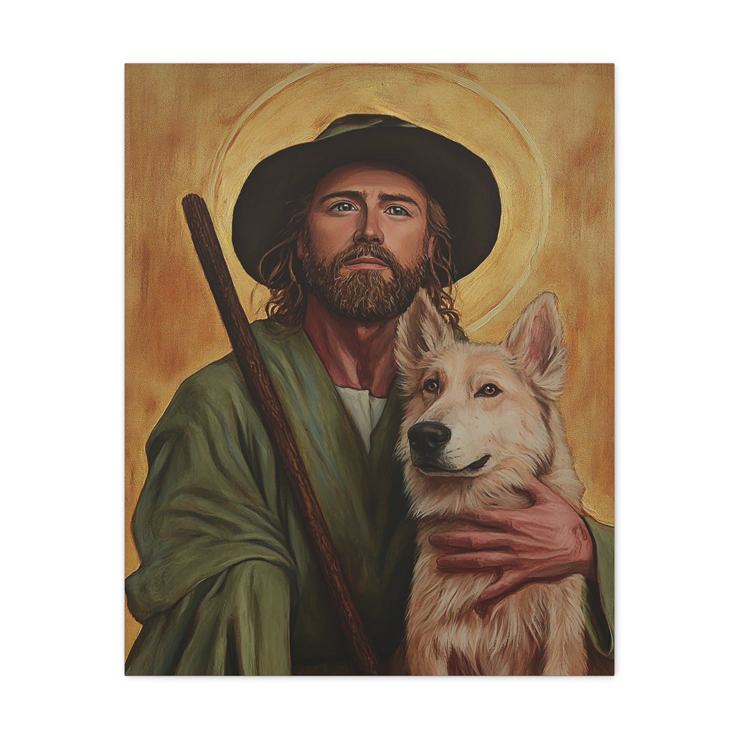 Ready To Hang - St. Roch Catholic Canvas Wall Art, Christian Decor