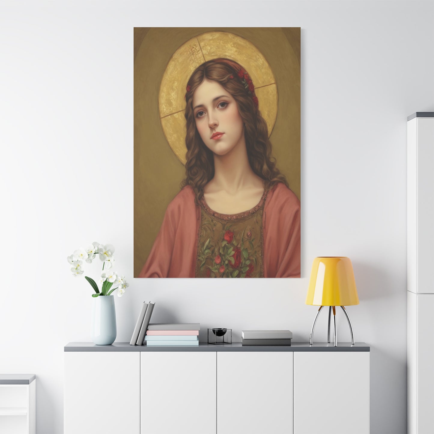 St. Eulalia of Merida Catholic Canvas Wall Art, Christian Decor