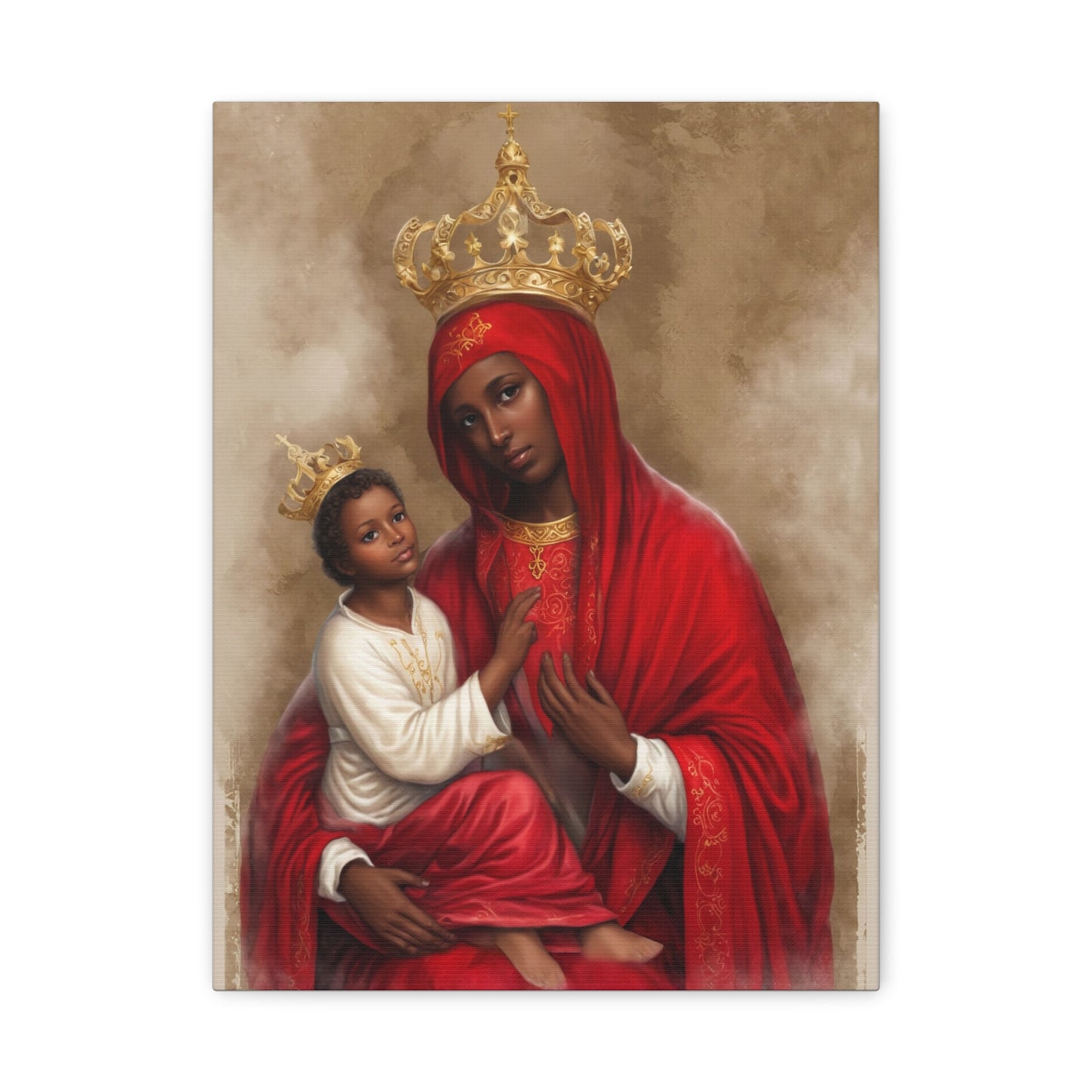 Our Lady of Chelm Mary Catholic Canvas Wall Art, Christian Decor