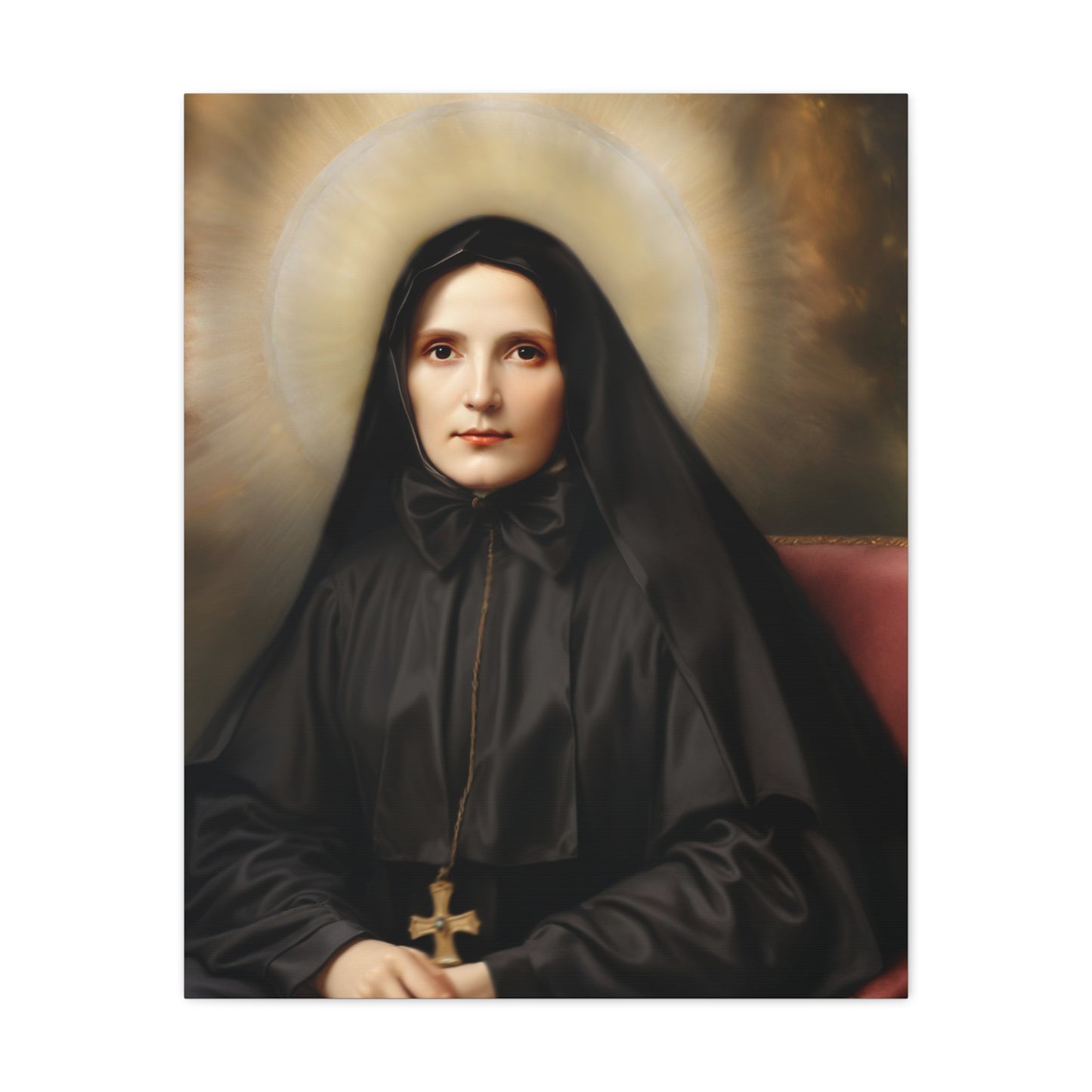 St. Frances Xavier Cabrini Catholic Canvas Wall Art, Christian Decor