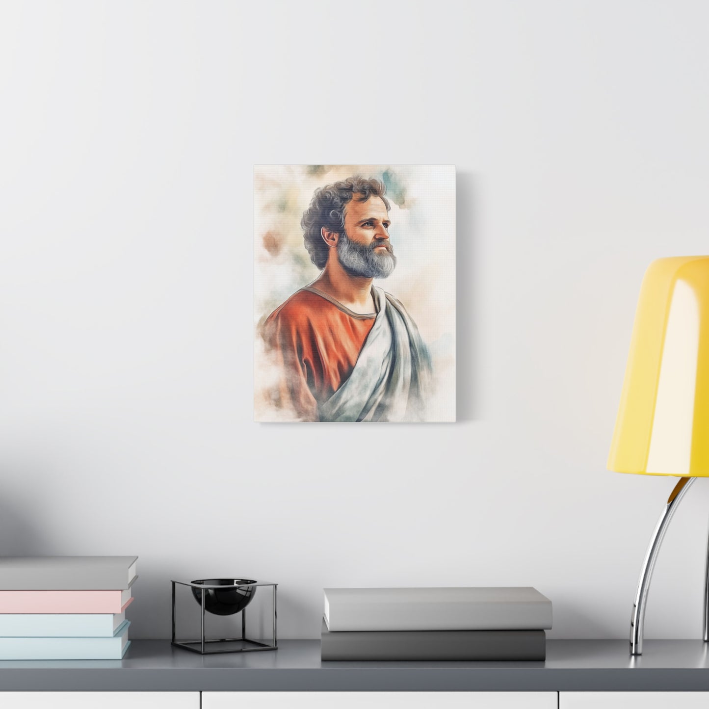 Ready to Hang - St. Paul the Apostle watercolor Catholic Canvas Wall Art, Christian Decor