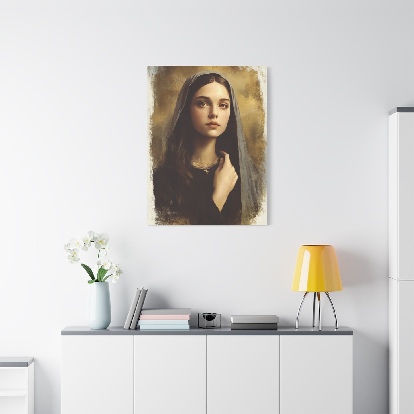 St. Clelia Barbieri Catholic Canvas Wall Art, Christian Decor