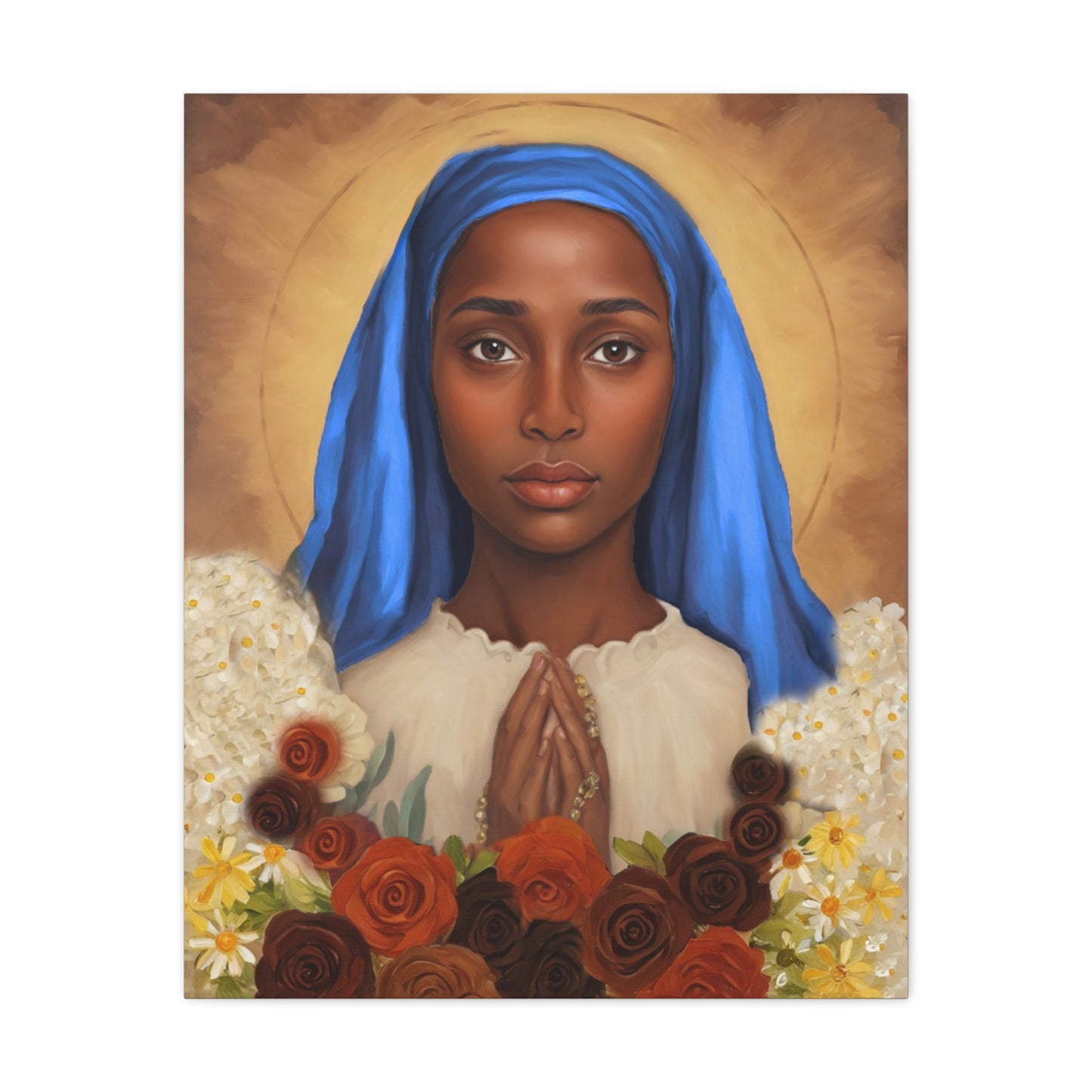 Our Lady of Kibeho Catholic Canvas Wall Art, Christian Decor