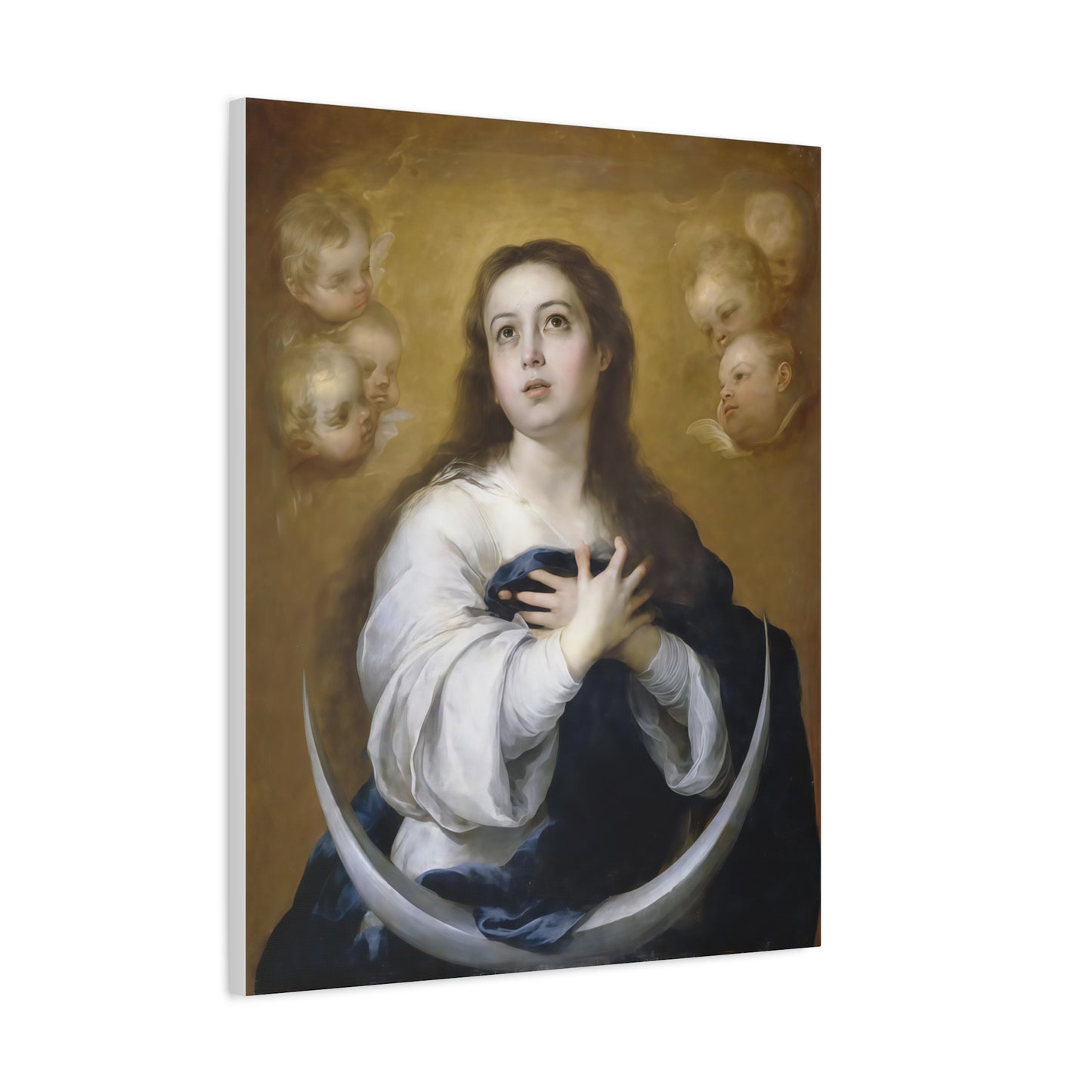 Ready to Hang - Immaculate Conception Virgin Mary Catholic Canvas Wall Art, Christian Decor