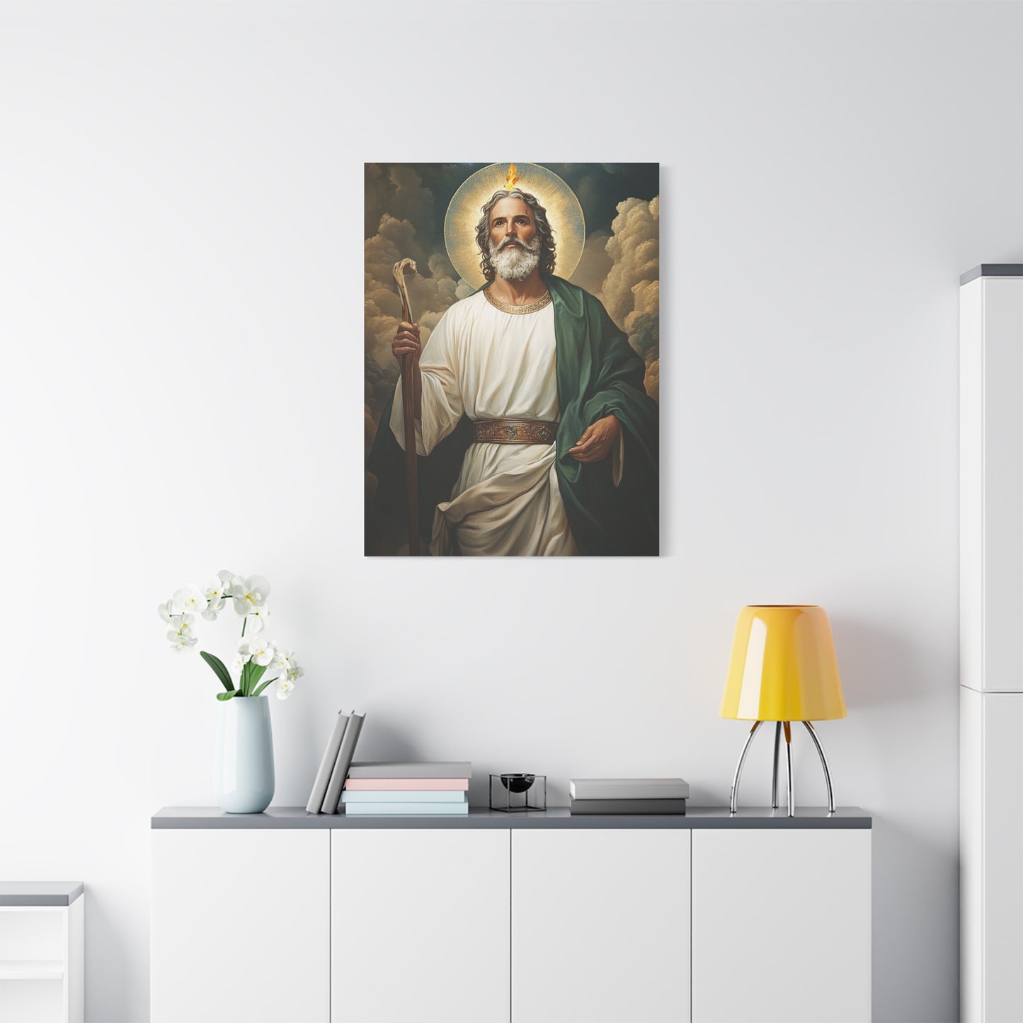 St. Jude Thaddeus Catholic Canvas Wall Art, Christian Decor