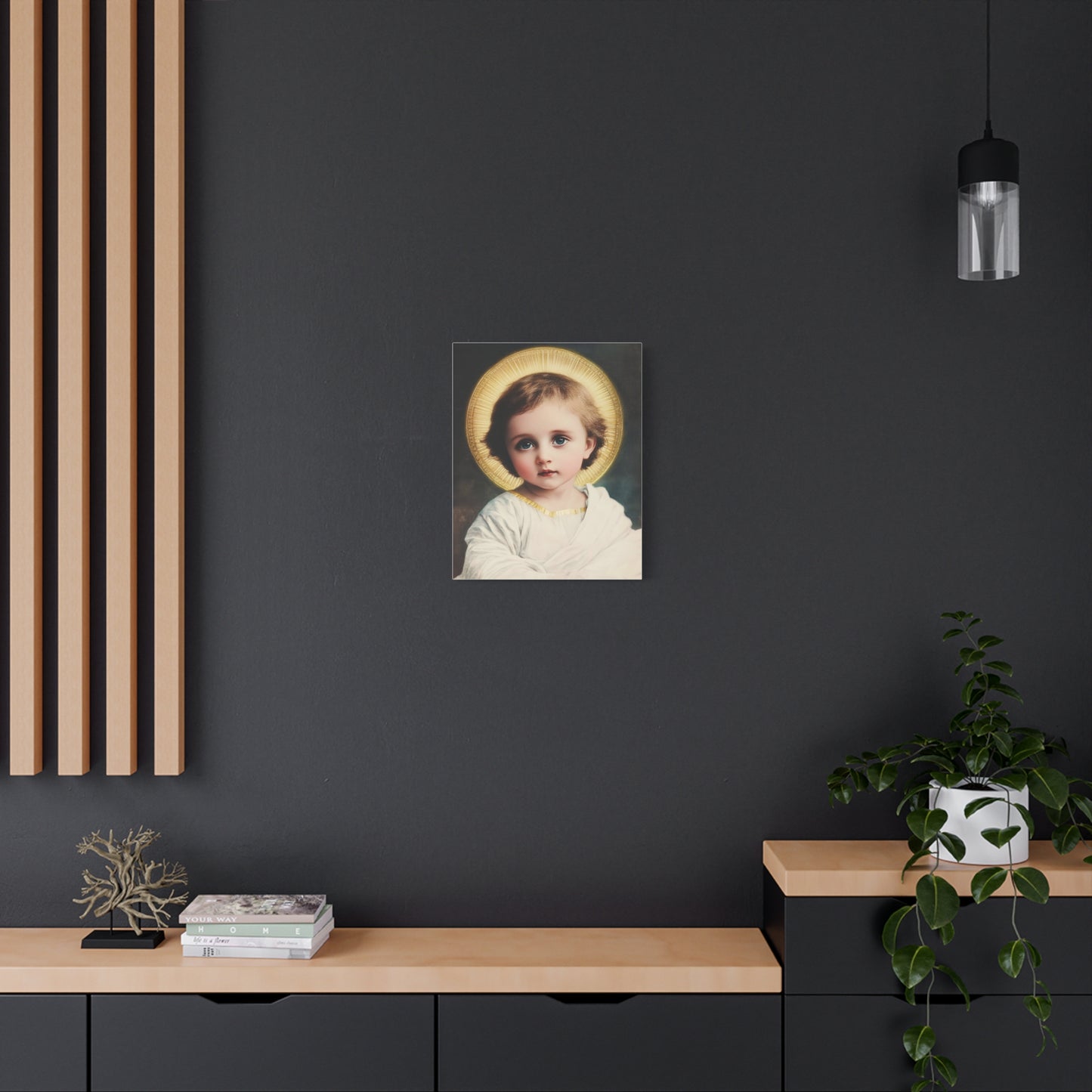Jesus Child Catholic Canvas Wall Art, Christian Decor