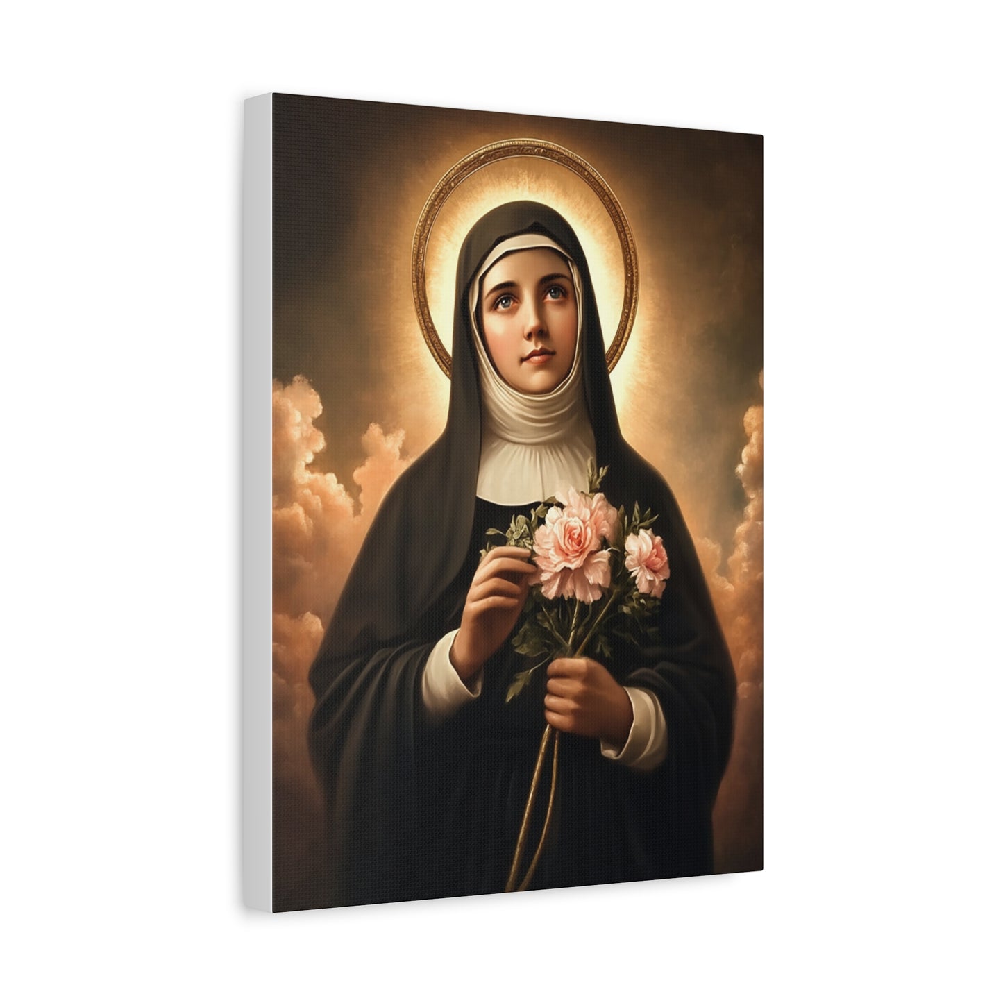 Ready To Hang - St. Rita of Cascia Catholic Canvas Wall Art, Christian Decor