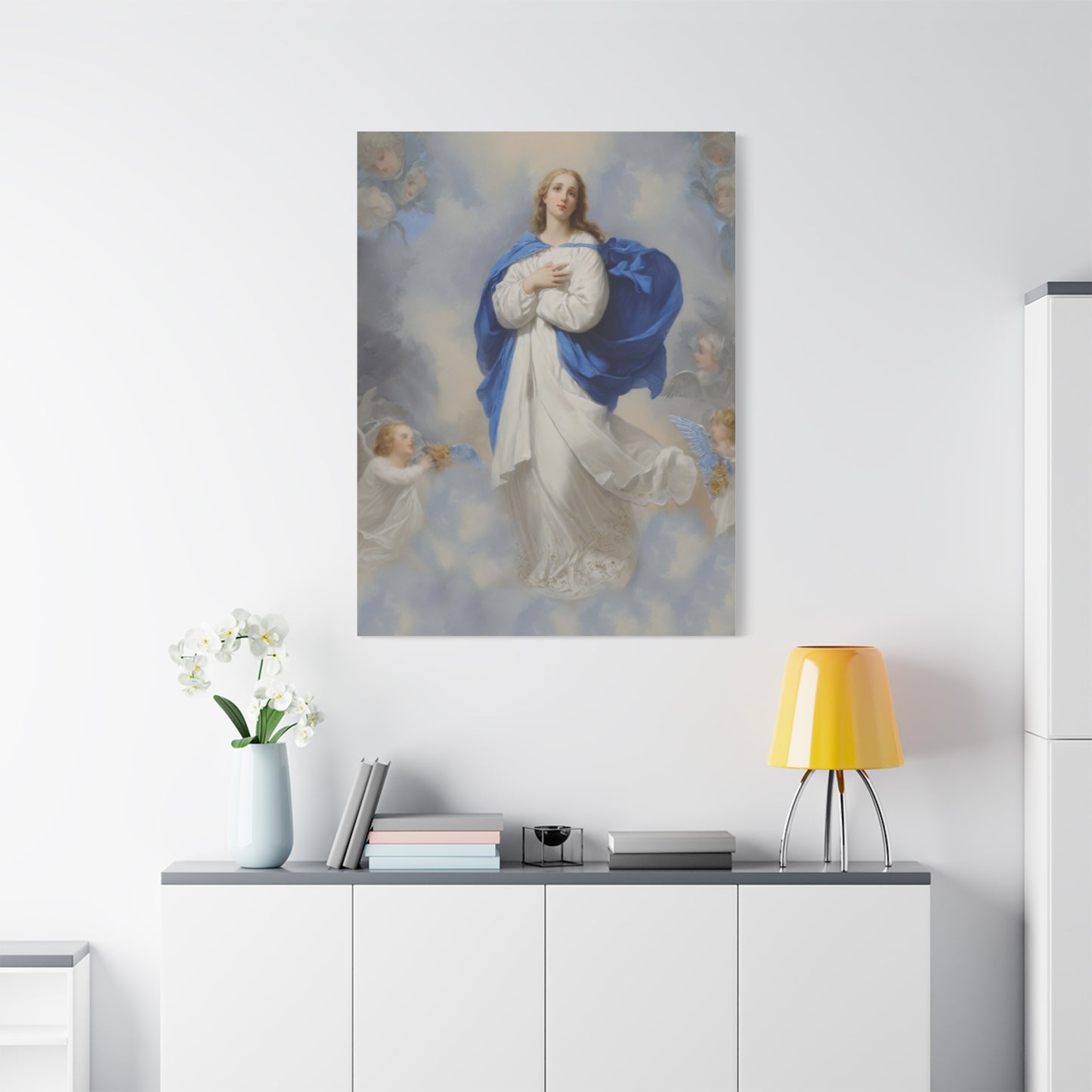 Ready to Hang - Mary Our Lady Assumption Catholic Canvas Wall Art, Christian Decor