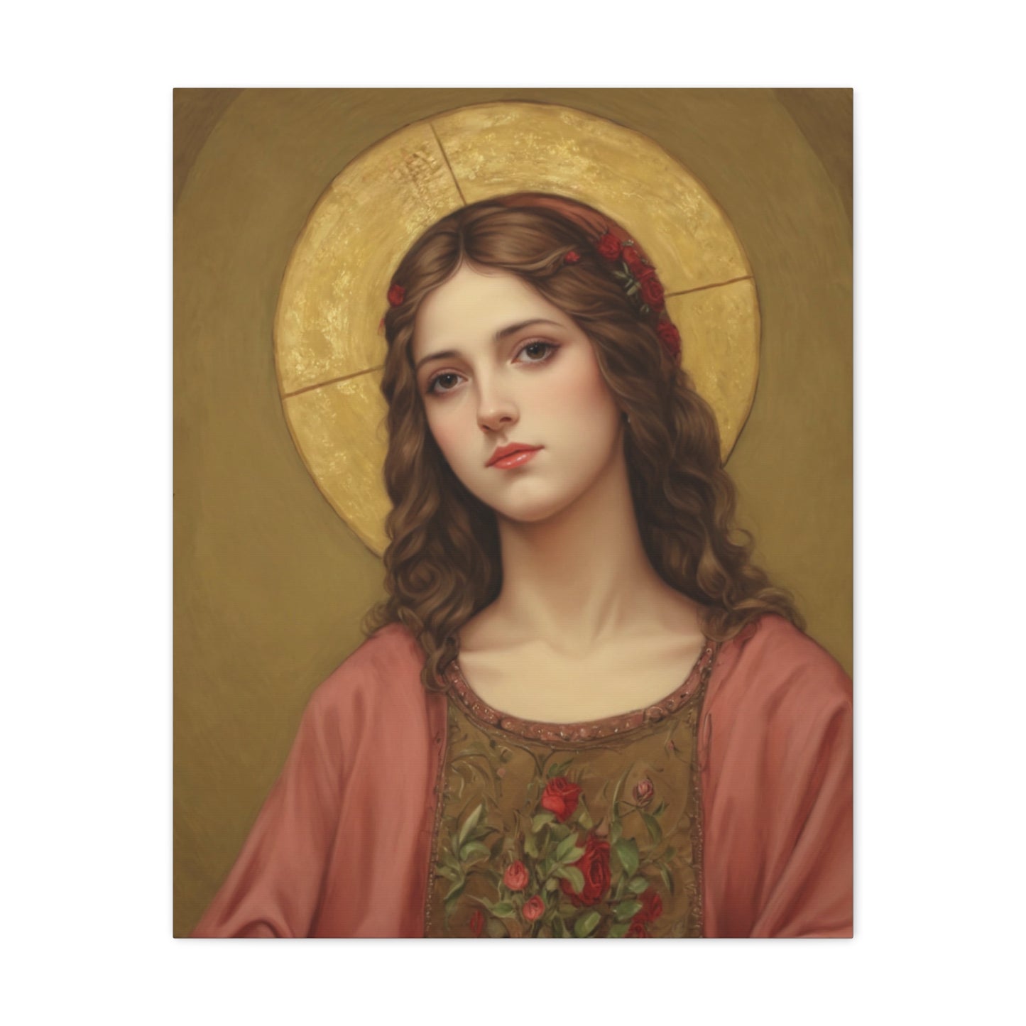 St. Eulalia of Merida Catholic Canvas Wall Art, Christian Decor