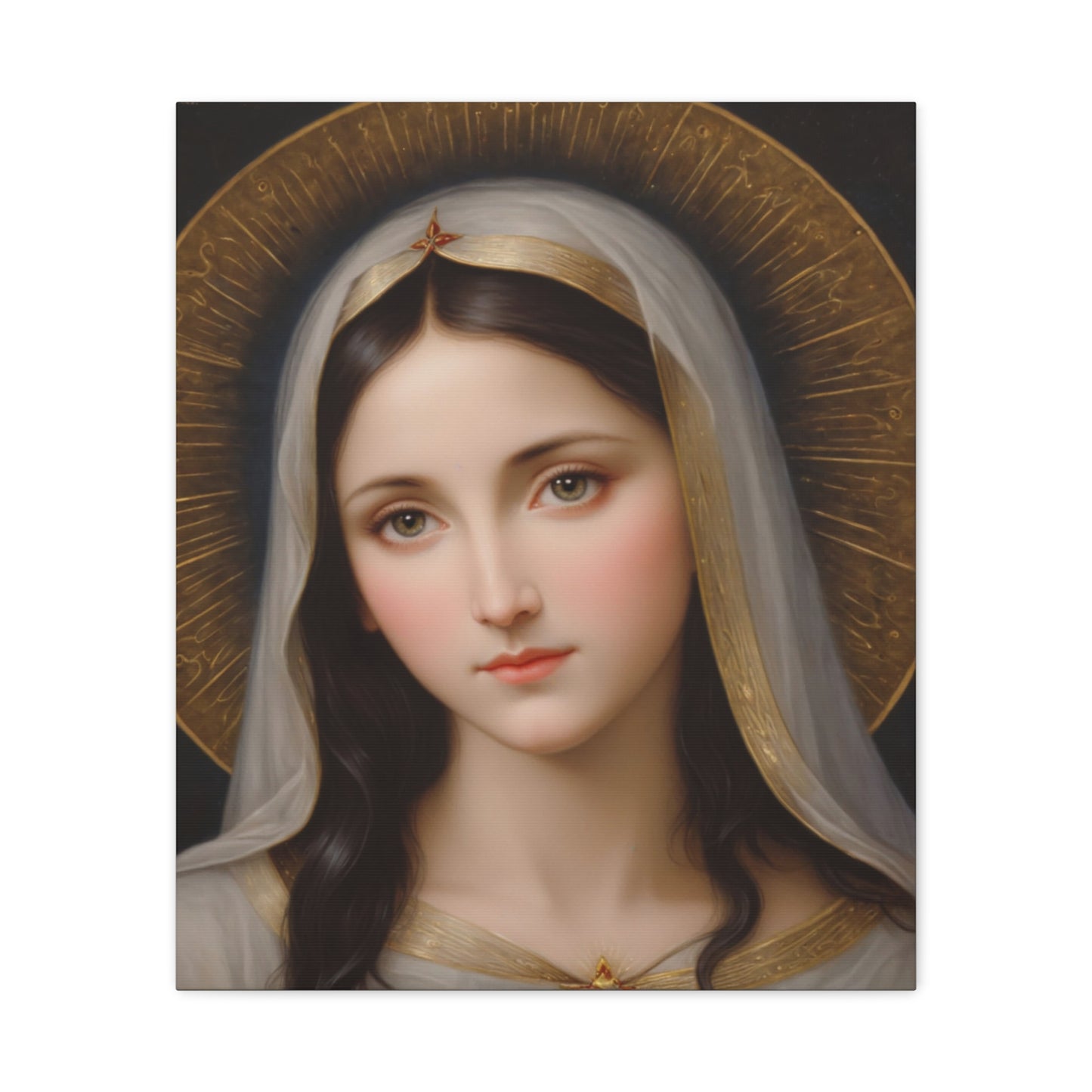 Our Blessed Lady Holy Mary Catholic Canvas Wall Art, Christian Decor