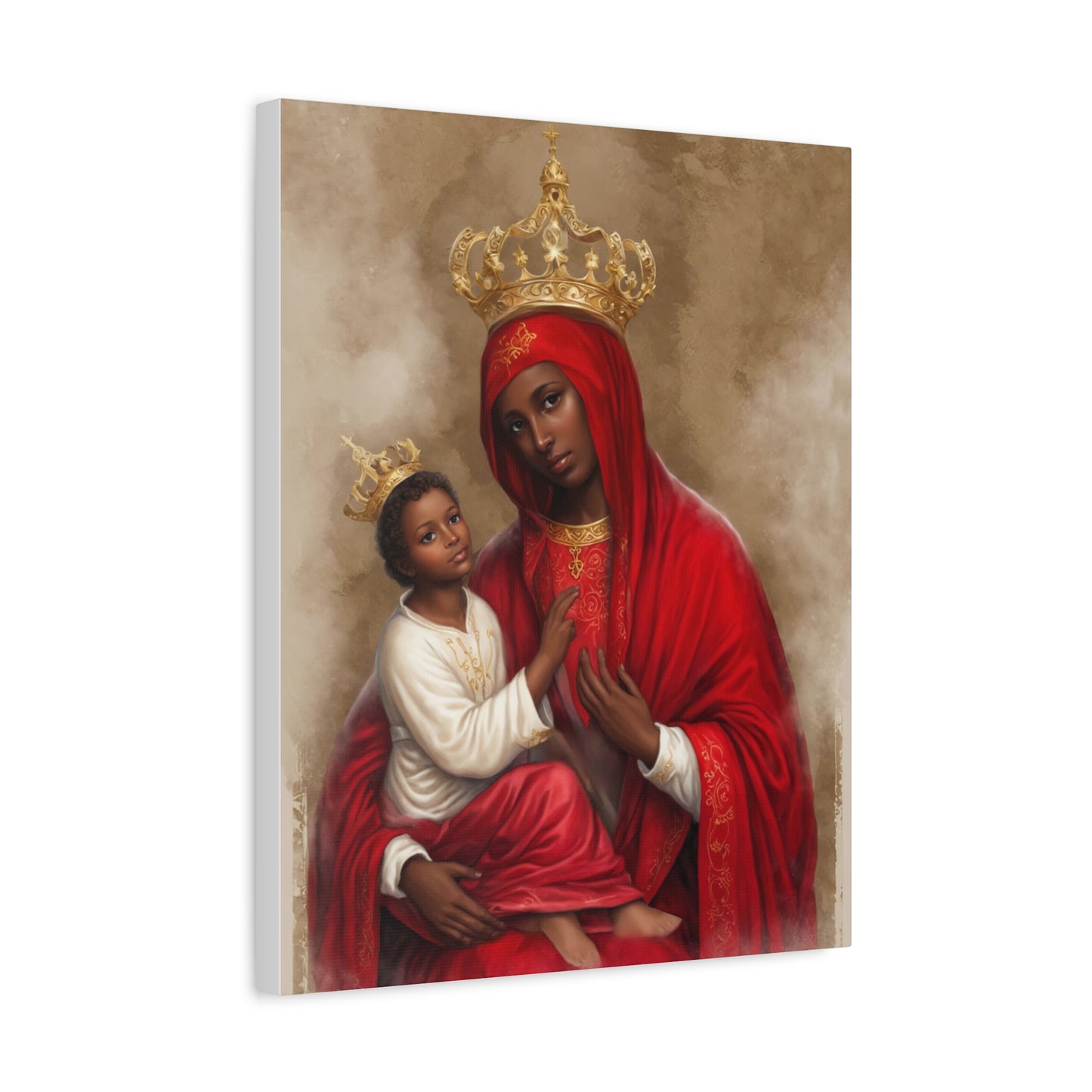 Our Lady of Chelm Mary Catholic Canvas Wall Art, Christian Decor
