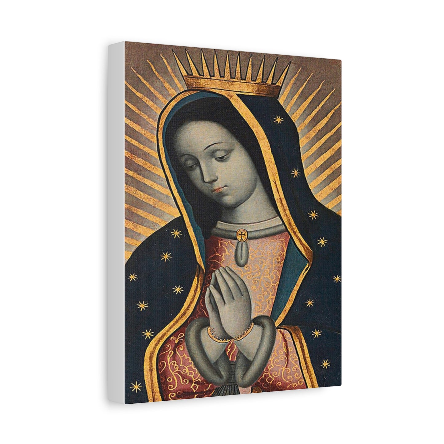 Virgin Of Guadalupe Catholic HQ Print on Canvas Ready To Hang - Virgin Mary Canvas
