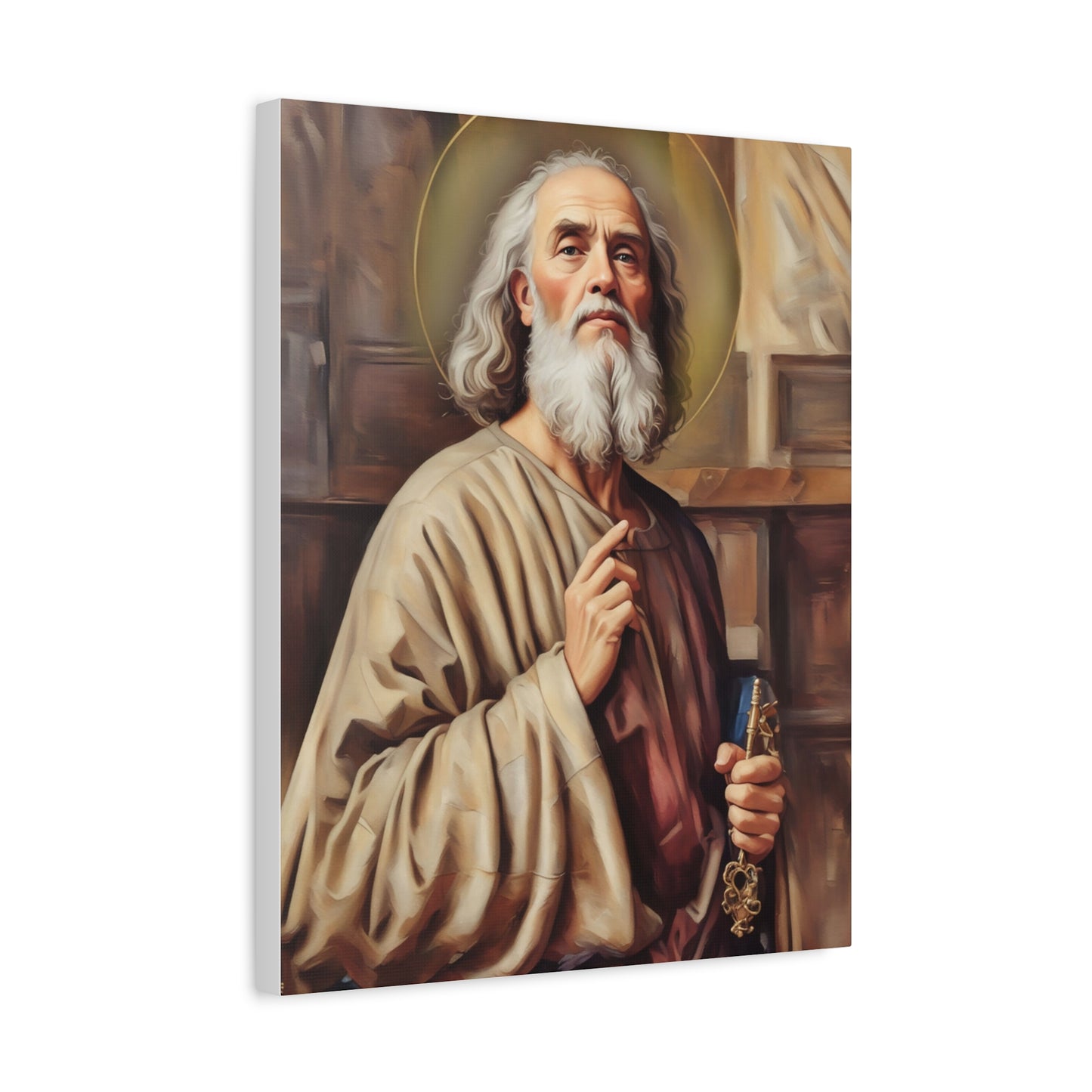 Ready to Hang - St. Peter the Apostle Catholic Canvas Wall Art, Christian Decor