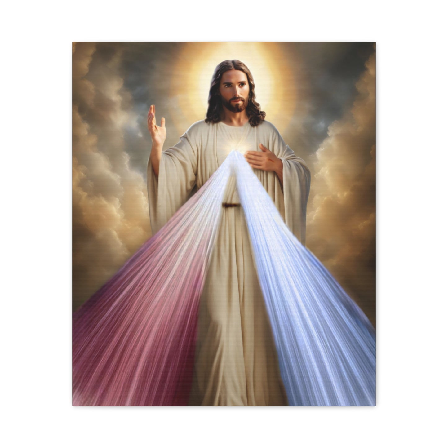 Jesus Divine Mercy Catholic Canvas Wall Art, Christian Decor