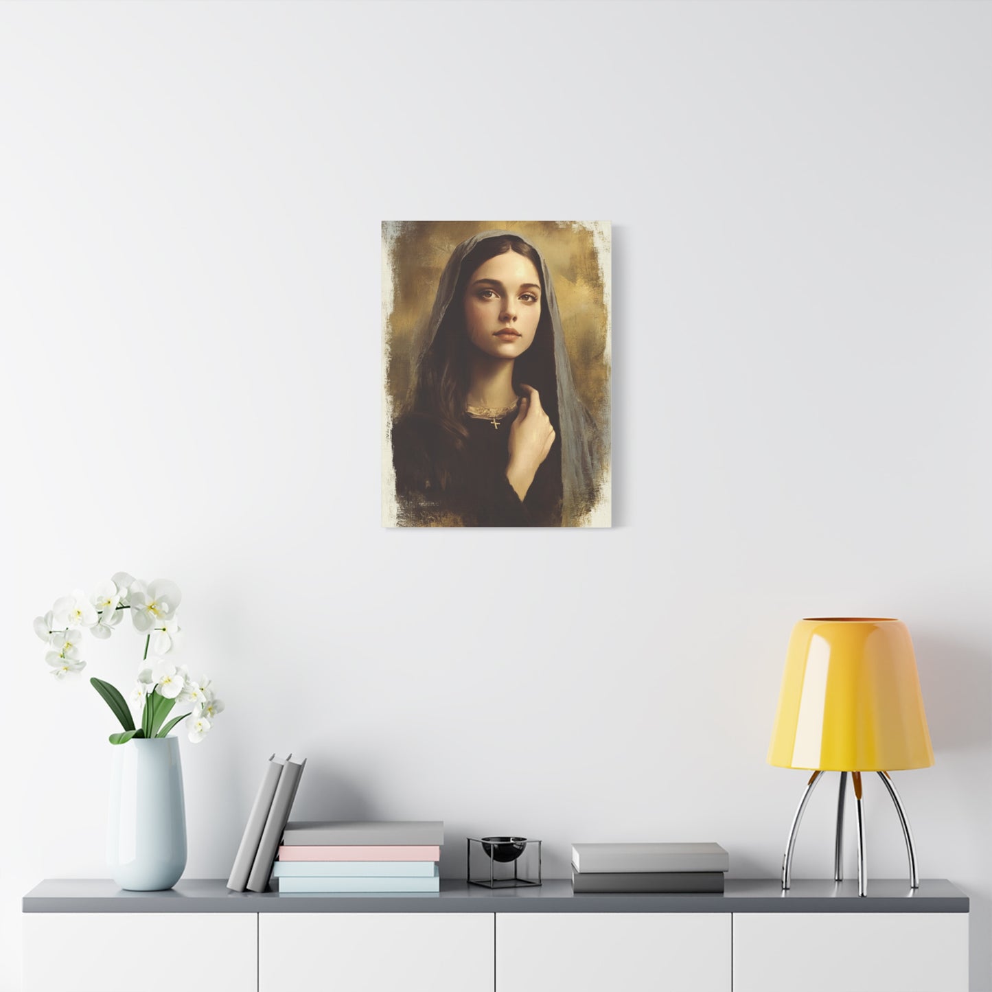 St. Clelia Barbieri Catholic Canvas Wall Art, Christian Decor