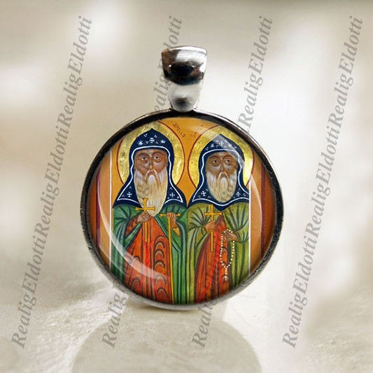 Sts. Apollo and Abib Religious Christian Catholic Medal Pendant Jewelry