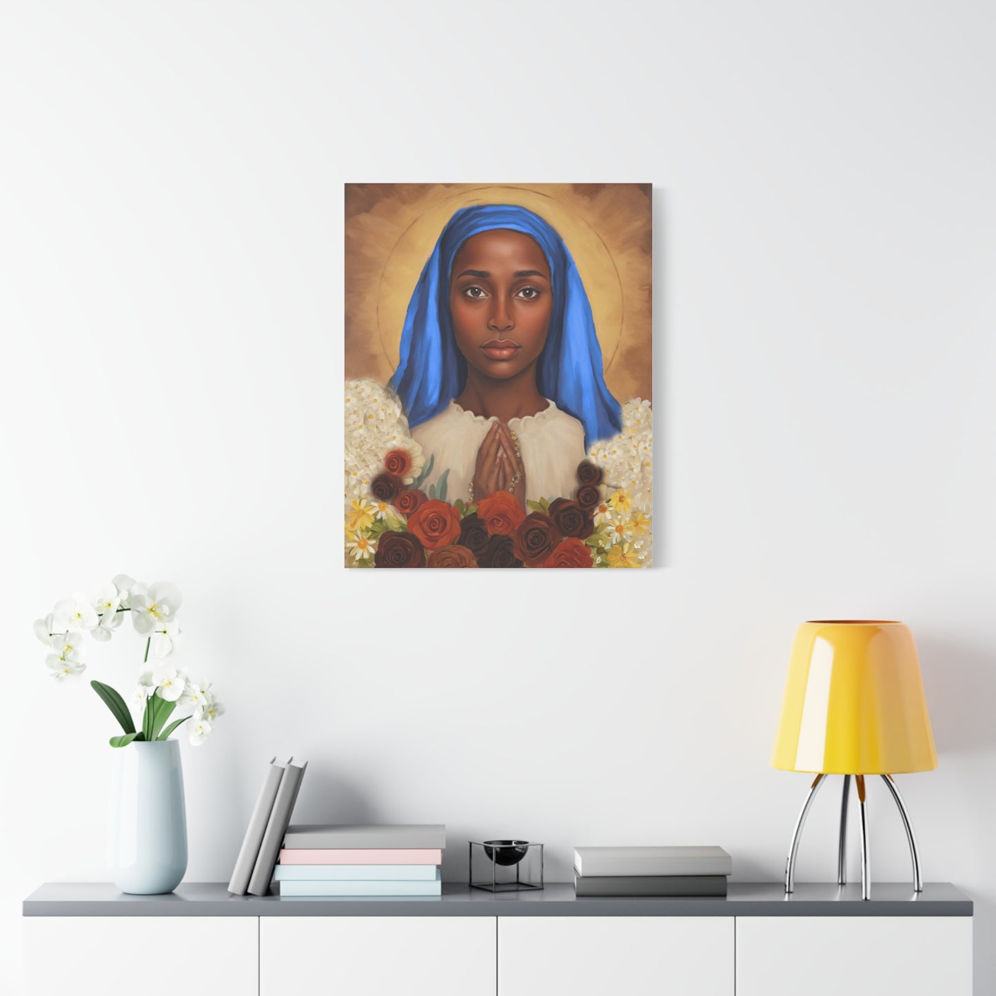 Our Lady of Kibeho Catholic Canvas Wall Art, Christian Decor