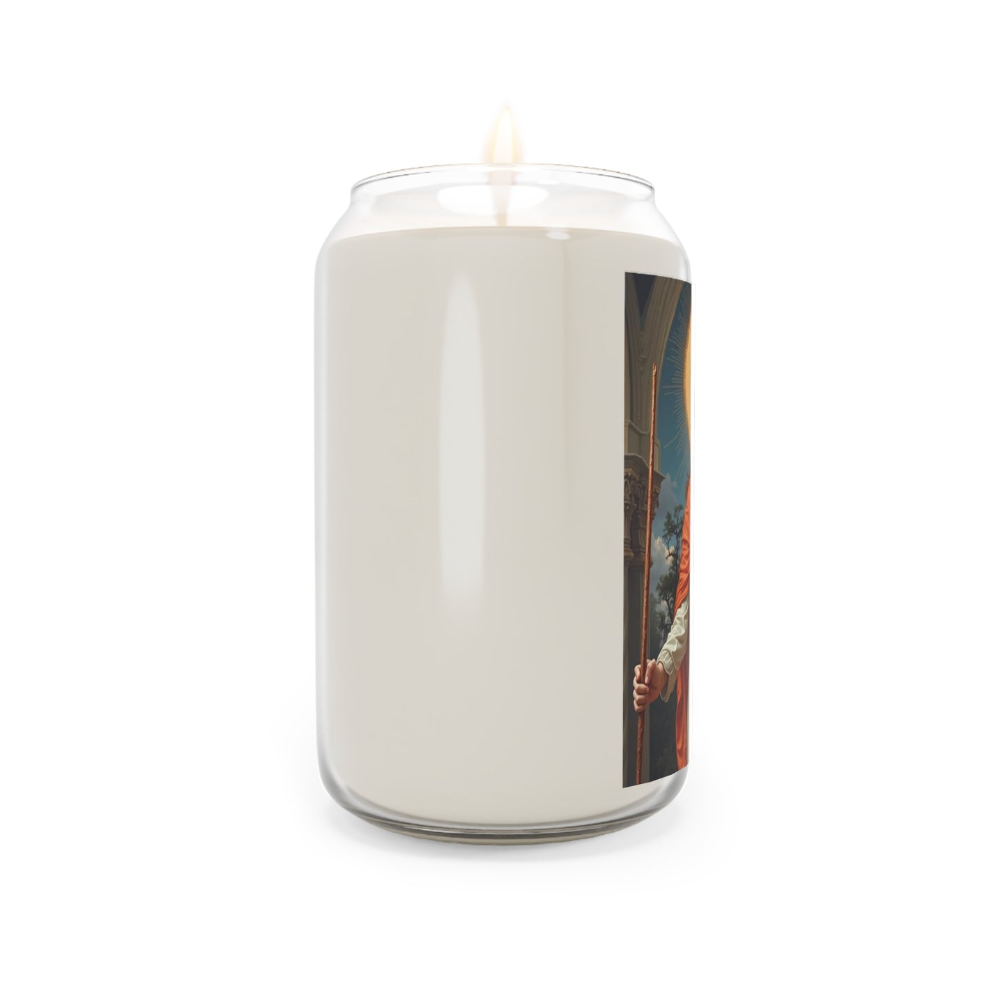 St. Bibiana Catholic Serenity Scented Candle, 13.75oz | Relaxation Gift, Home Decor, Calm Atmosphere, Religious Decor