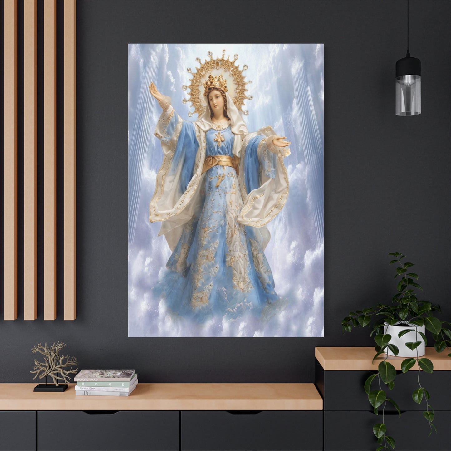 Our Lady of Assumption Bulakan Canvas Print, Catholic Decor Wall, Gift Religious Christian