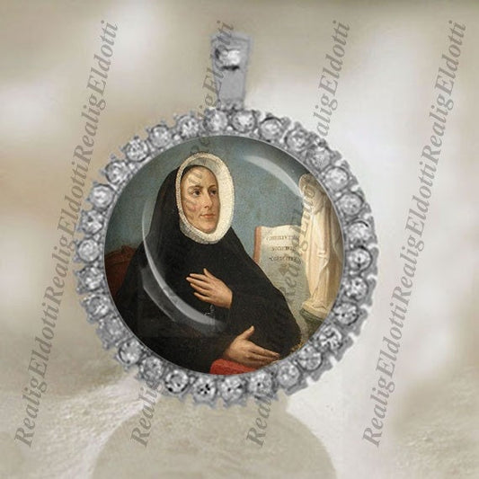 St. Madeline Sophie Barat Christian Patron Catholic Silver Tone Medal Pendant